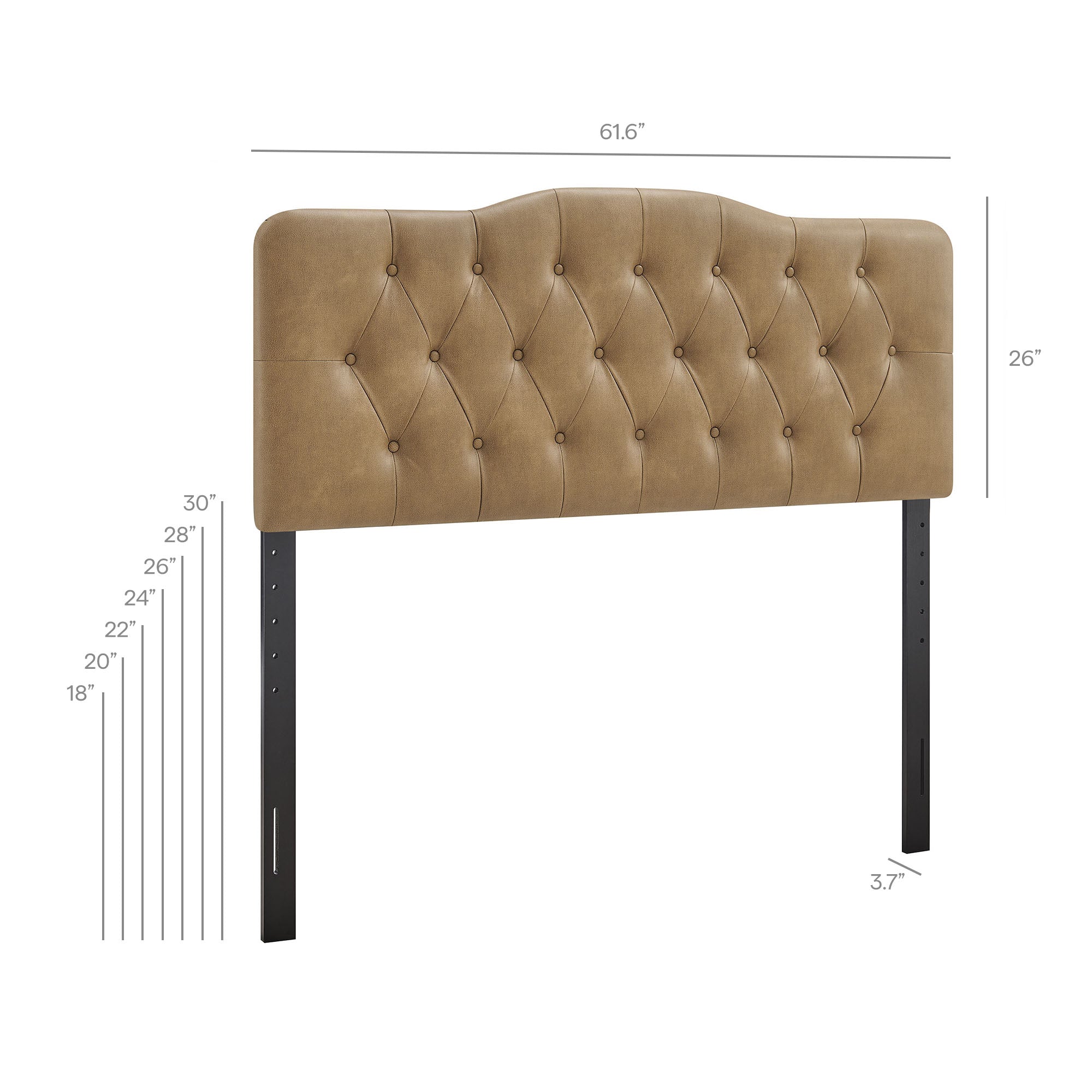 Annabel Faux Leather Queen Headboard by Modway - Image 16
