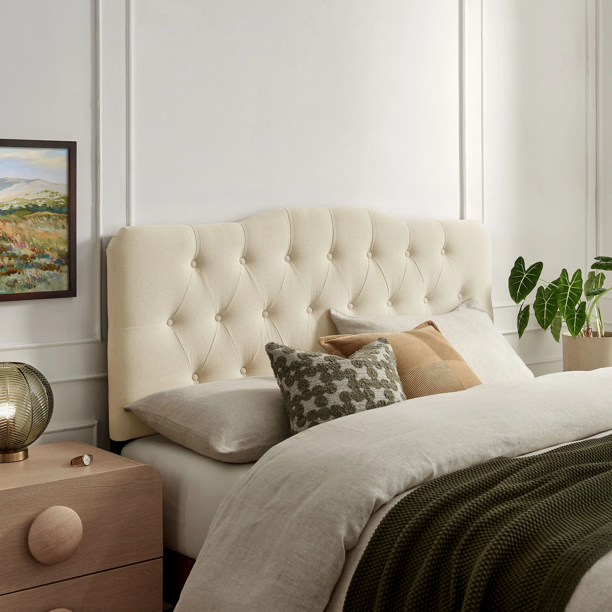Annabel Premium Linen Blend Full Headboard by Modway - Image 30