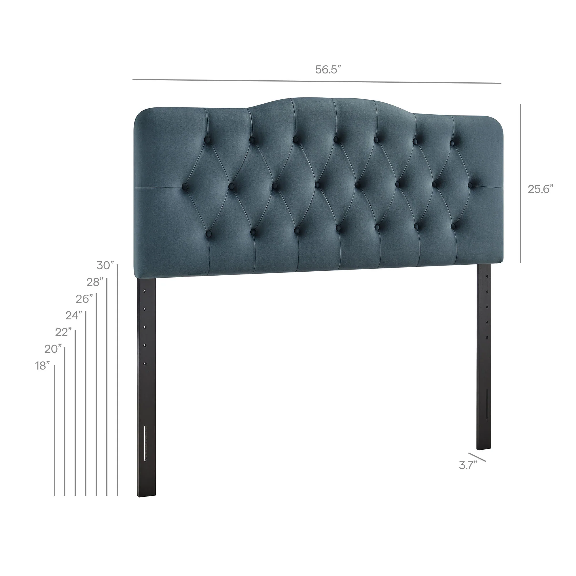 Annabel Stain-Resistant Performance Velvet Full Headboard by Modway - Image 16
