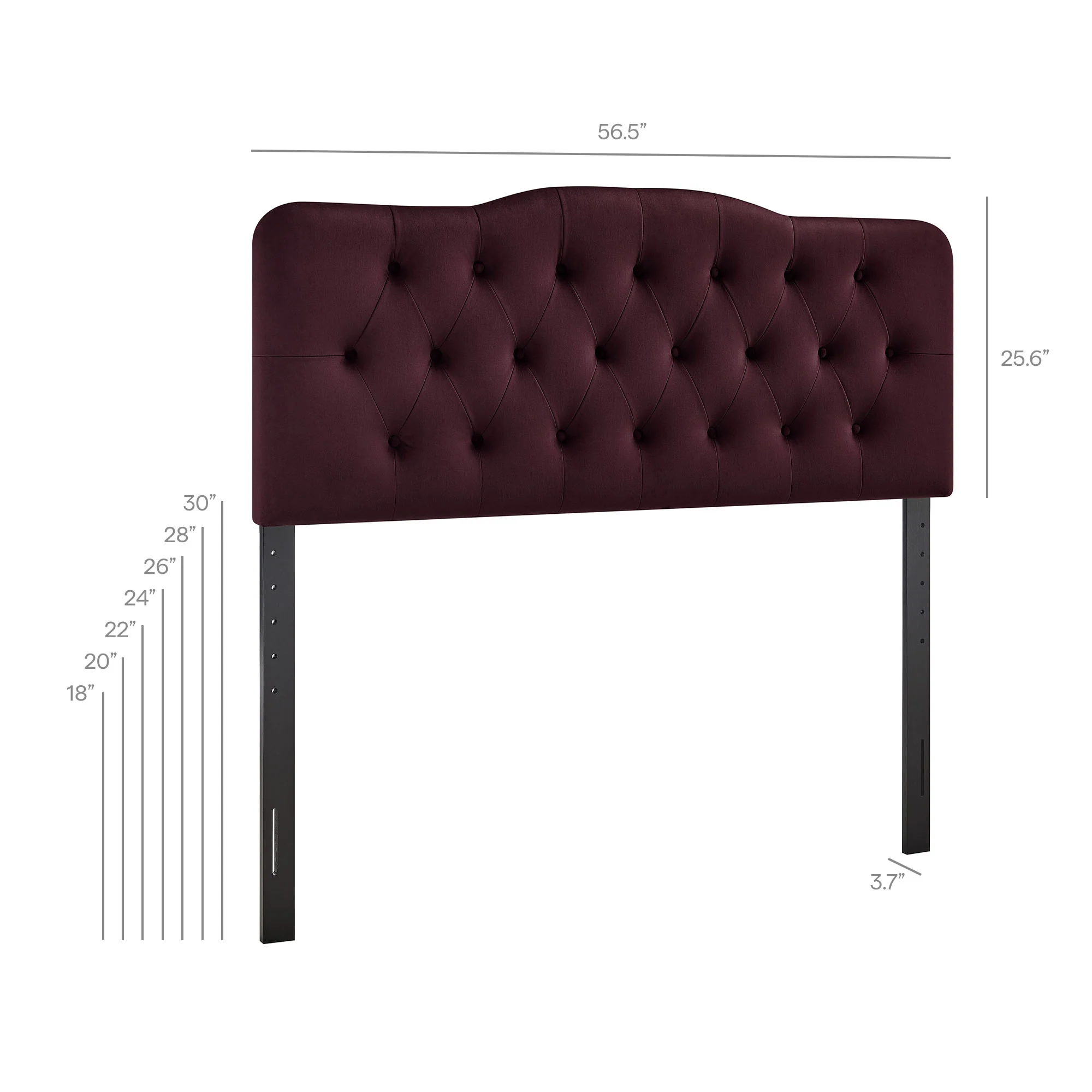 Annabel Stain-Resistant Performance Velvet Full Headboard by Modway - Image 32