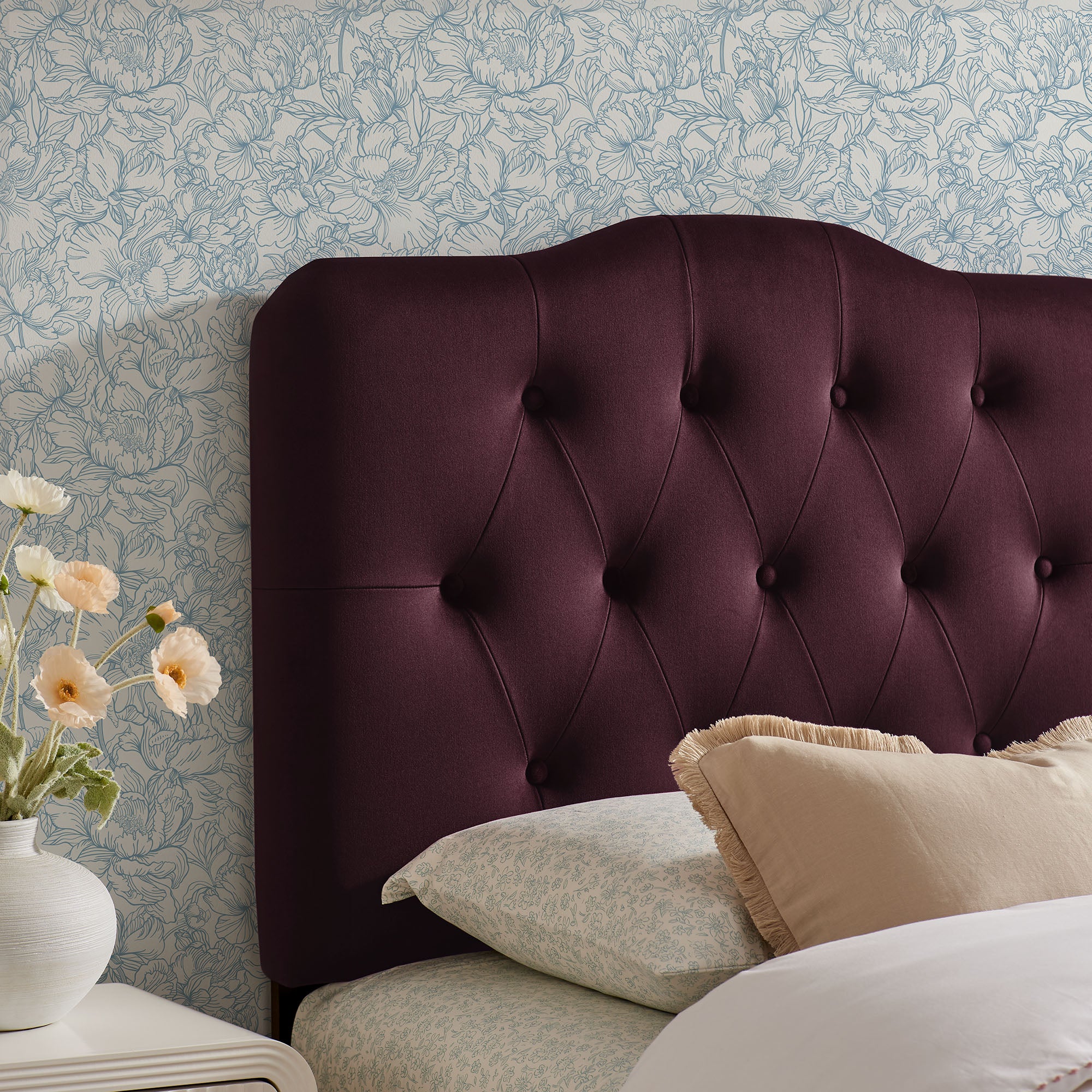 Annabel Stain-Resistant Performance Velvet Twin Headboard by Modway - Image 29