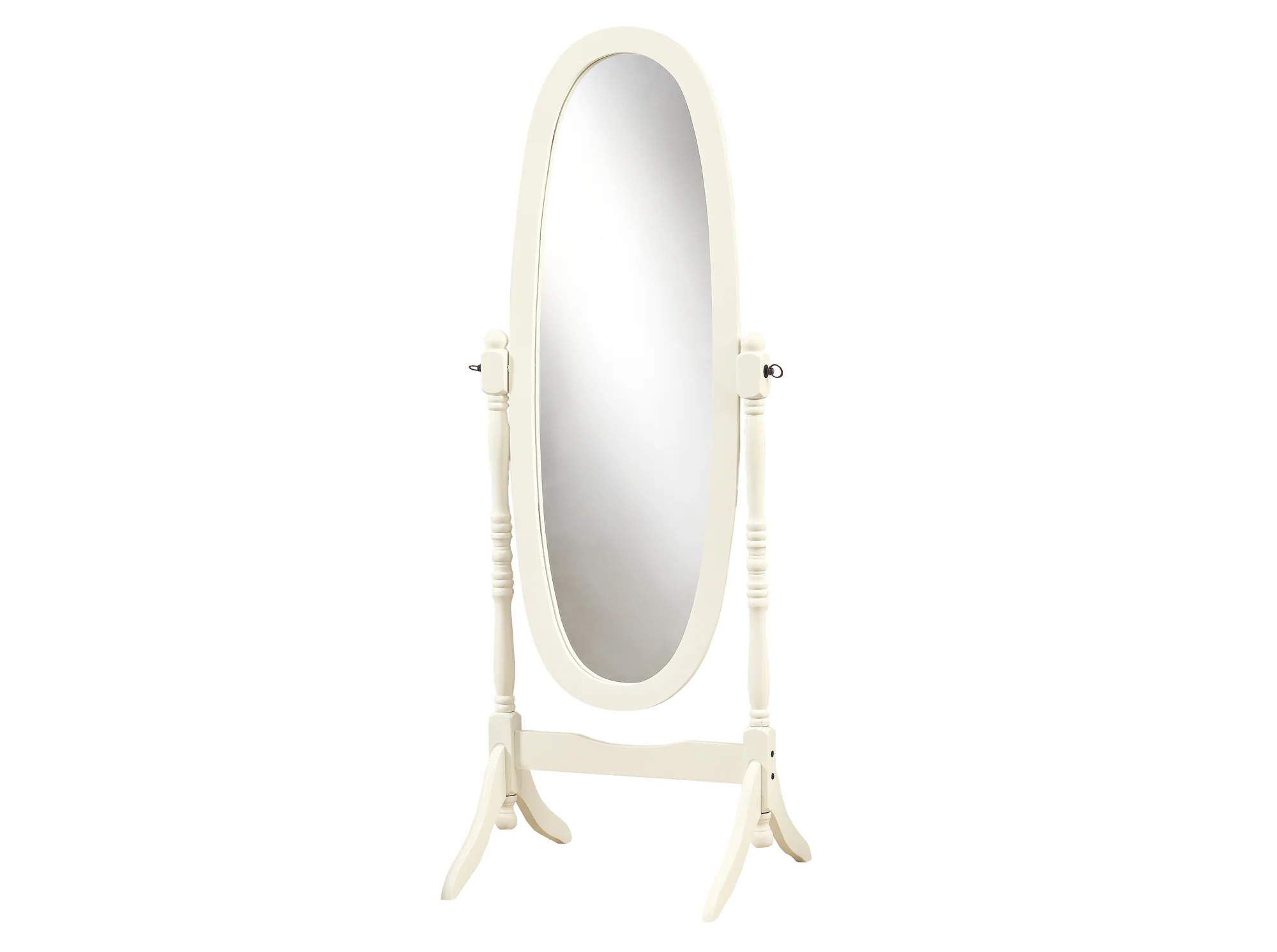 Antique Oval Wood Frame Mirror By Homeroots