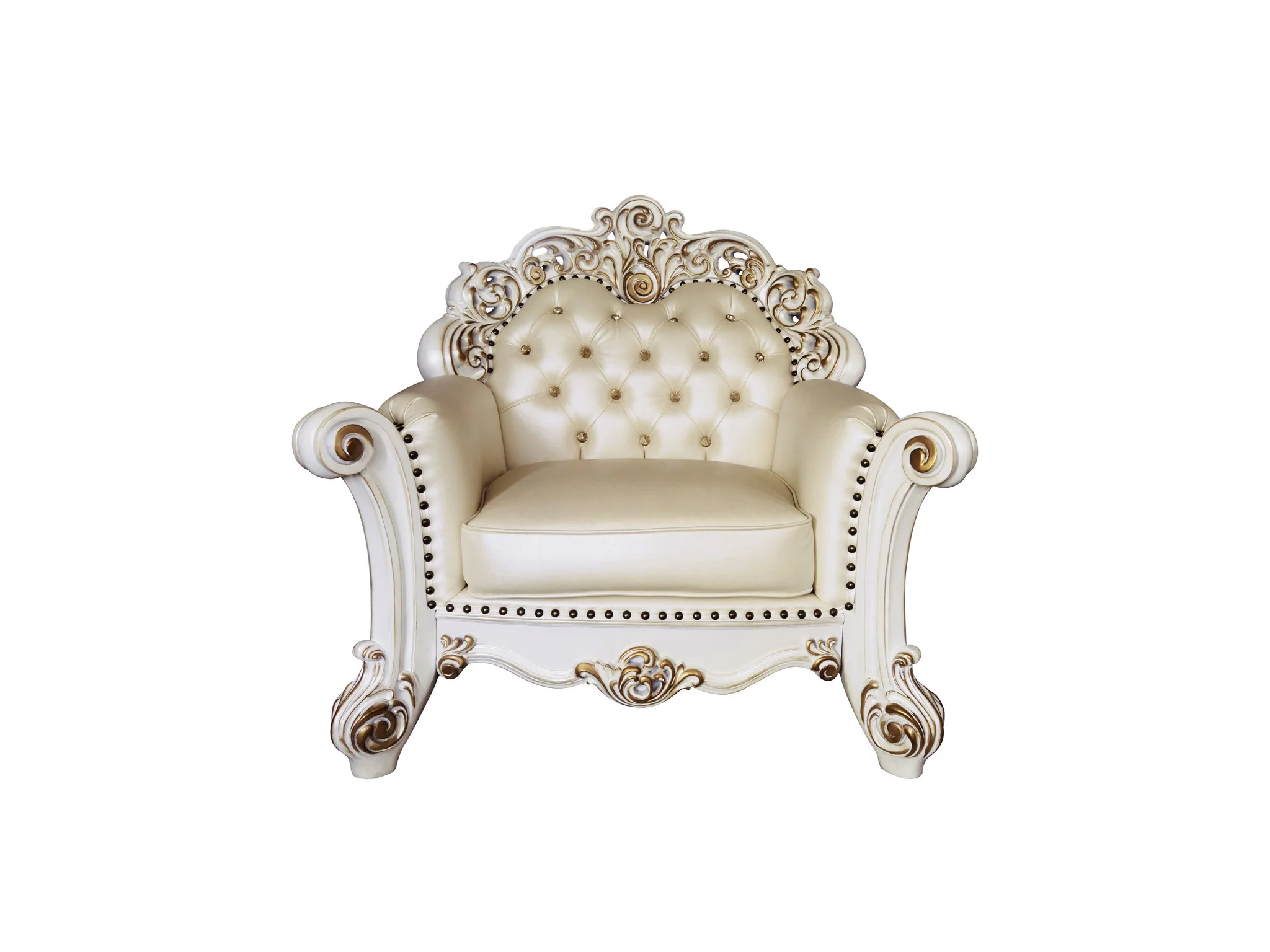 Antique Pearl Armchair By Homeroots