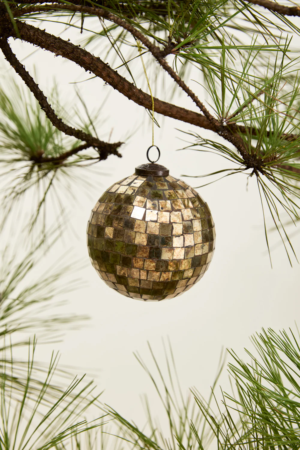 Antiqued Disco Ball Ornament Set of 8 By Accent Decor - Image 10