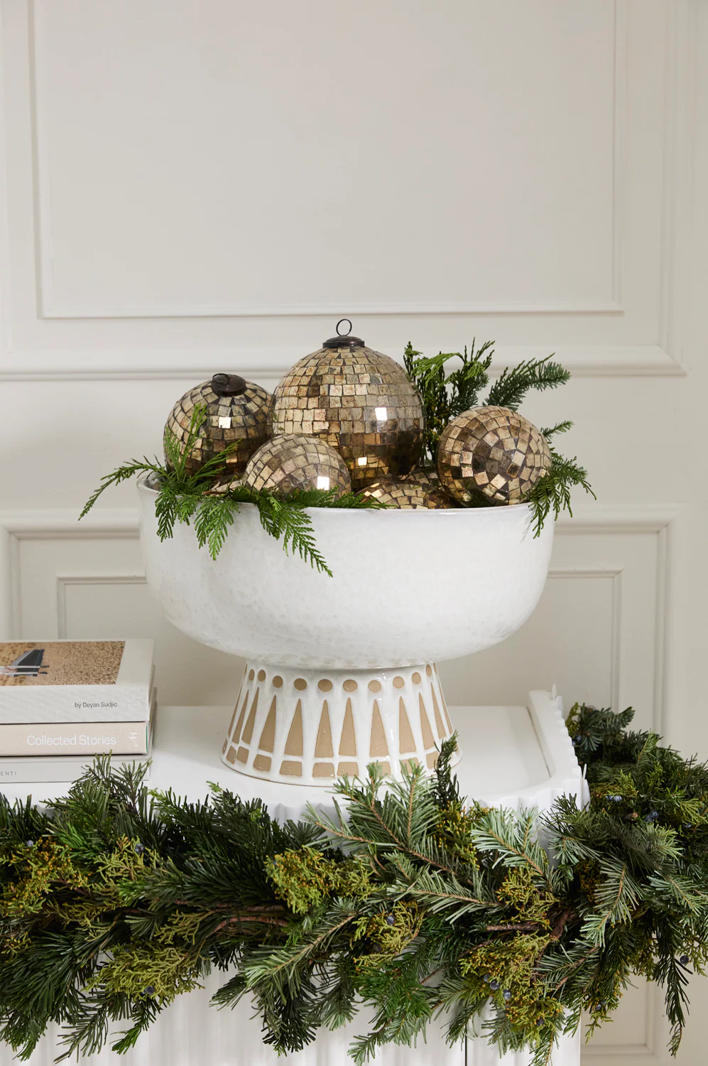 Antiqued Disco Ball Ornament Set of 8 By Accent Decor - Image 5