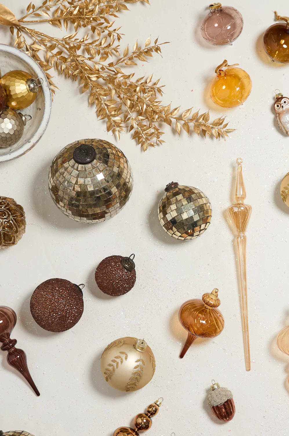 Antiqued Disco Ball Ornament Set of 8 By Accent Decor - Image 6