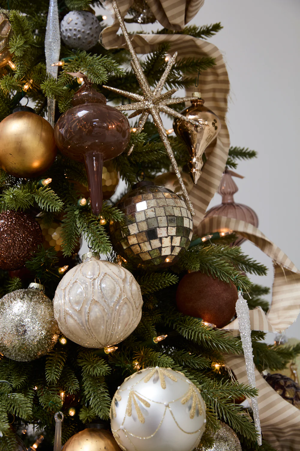 Antiqued Disco Ball Ornament Set of 8 By Accent Decor - Image 8