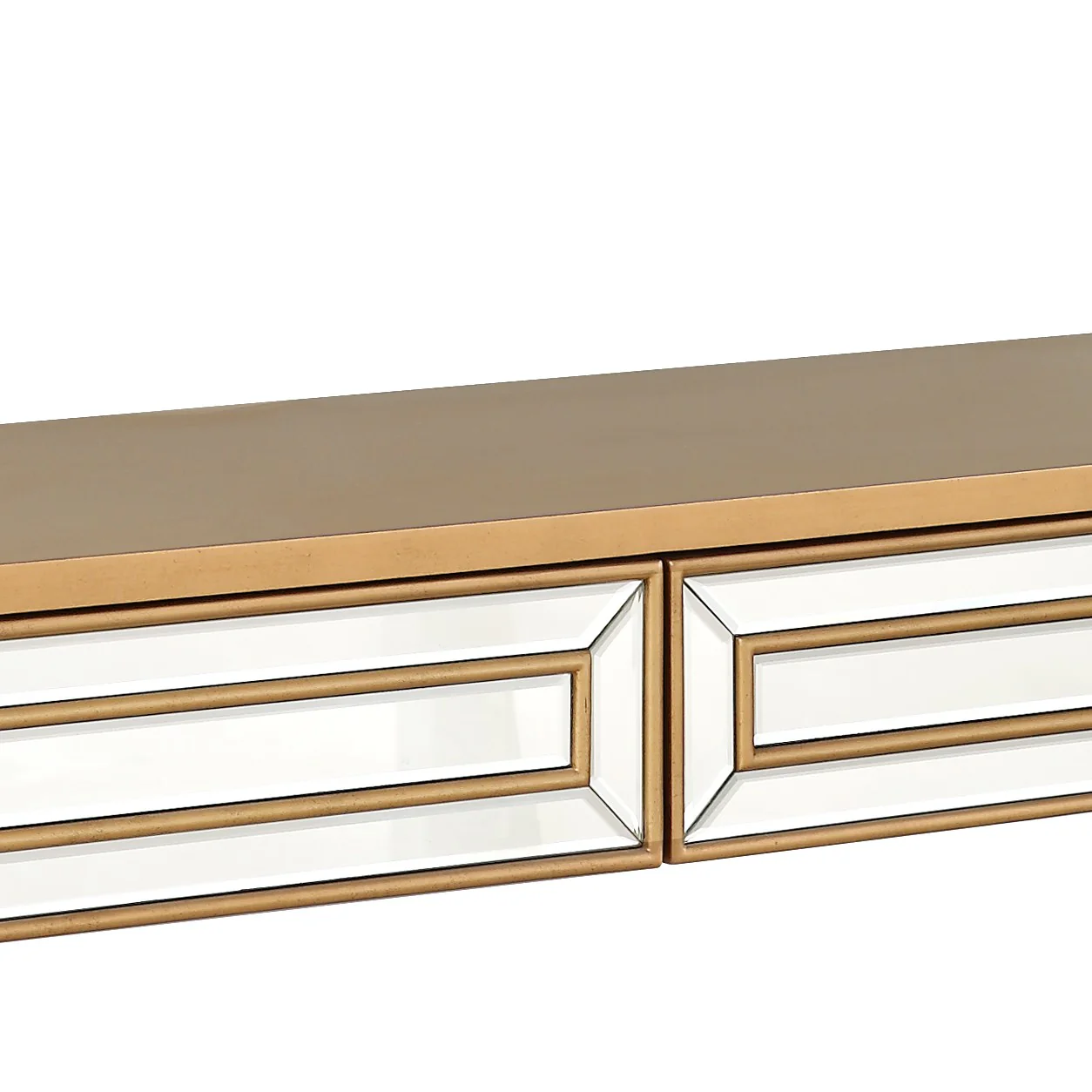 Antiqued Gold Finish Mirror and Console Table By Homeroots - 396841 - Image 8
