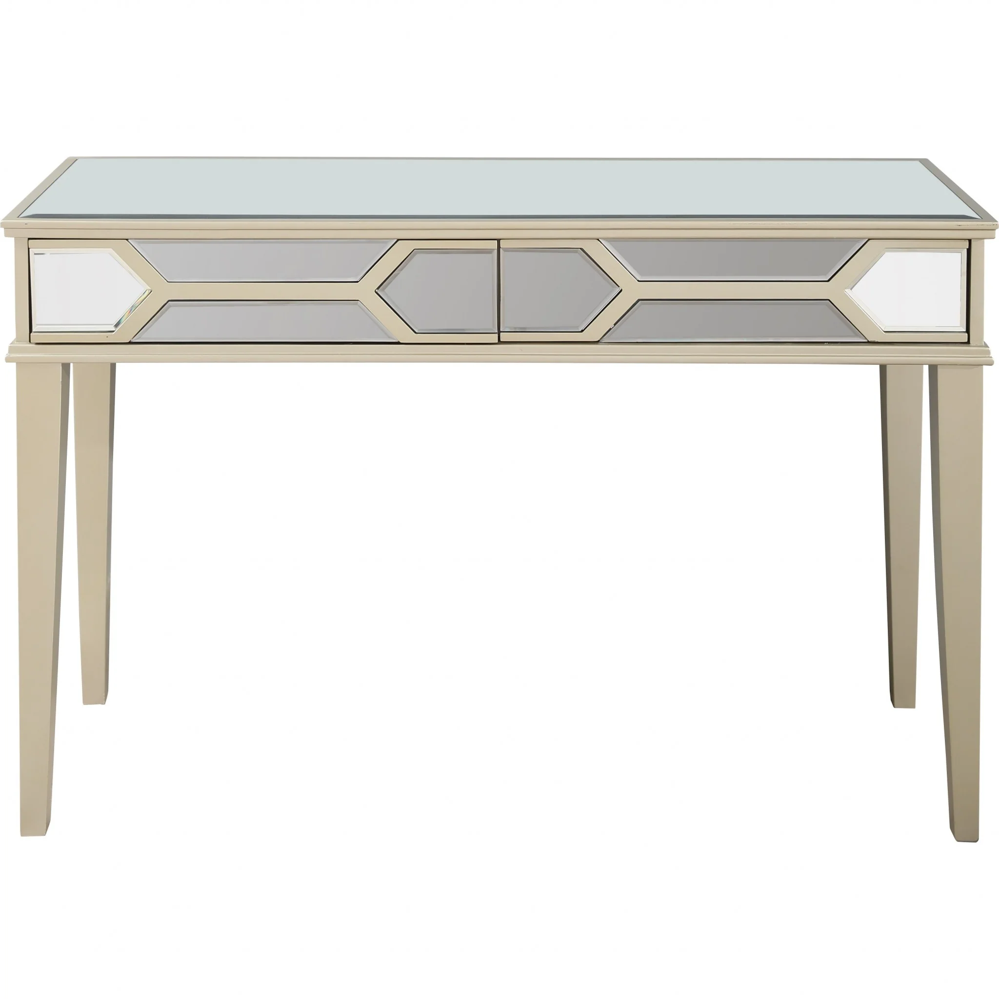 Antiqued Silver Console Table By Homeroots