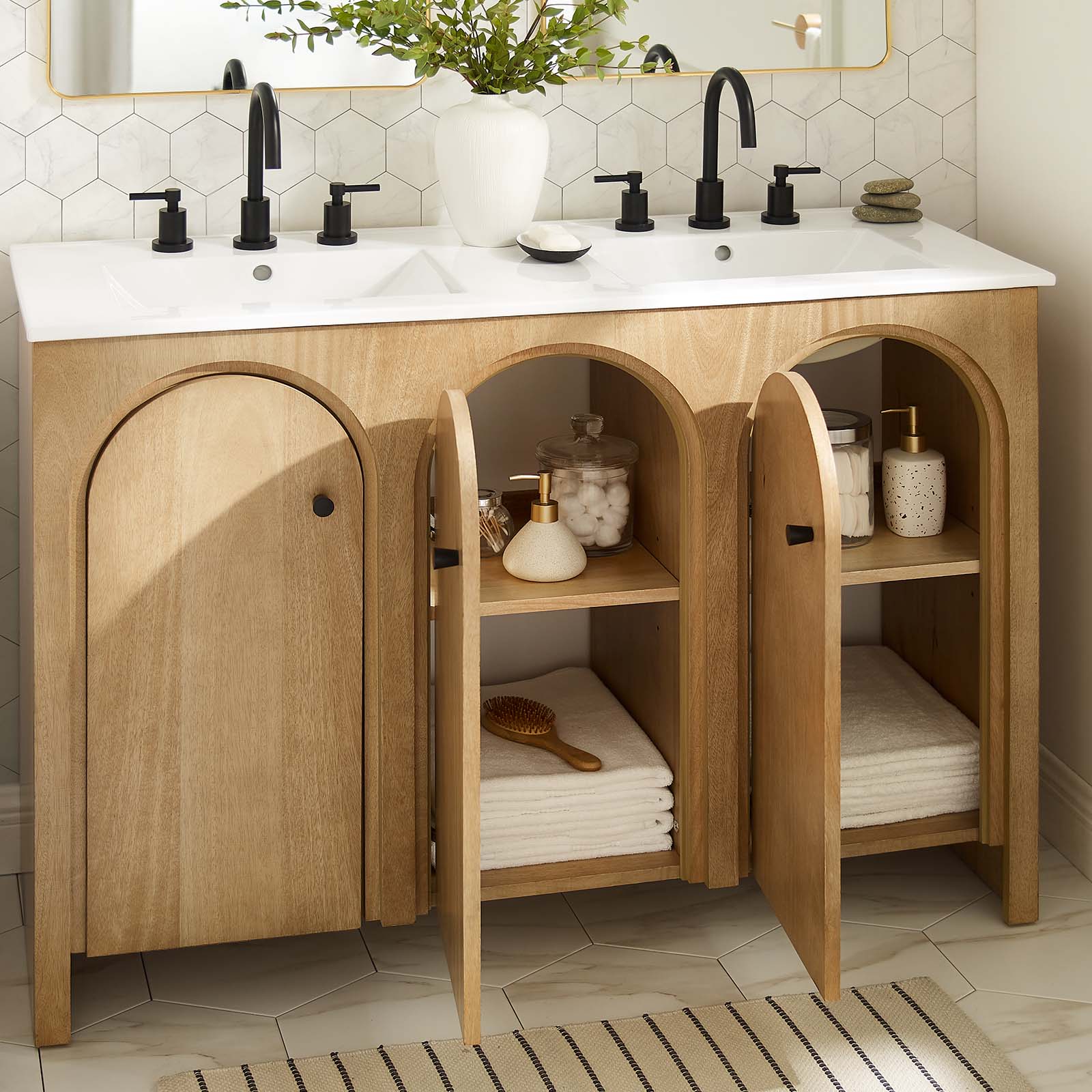 Appia 48" Double Sink Bathroom Vanity By Modway - EEI-6792 - Image 3