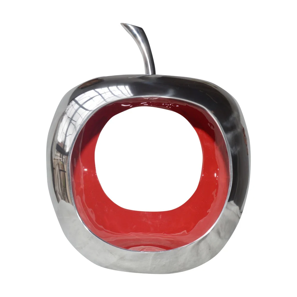 Apple Aluminum Decorative Accent Bowl By Homeroots