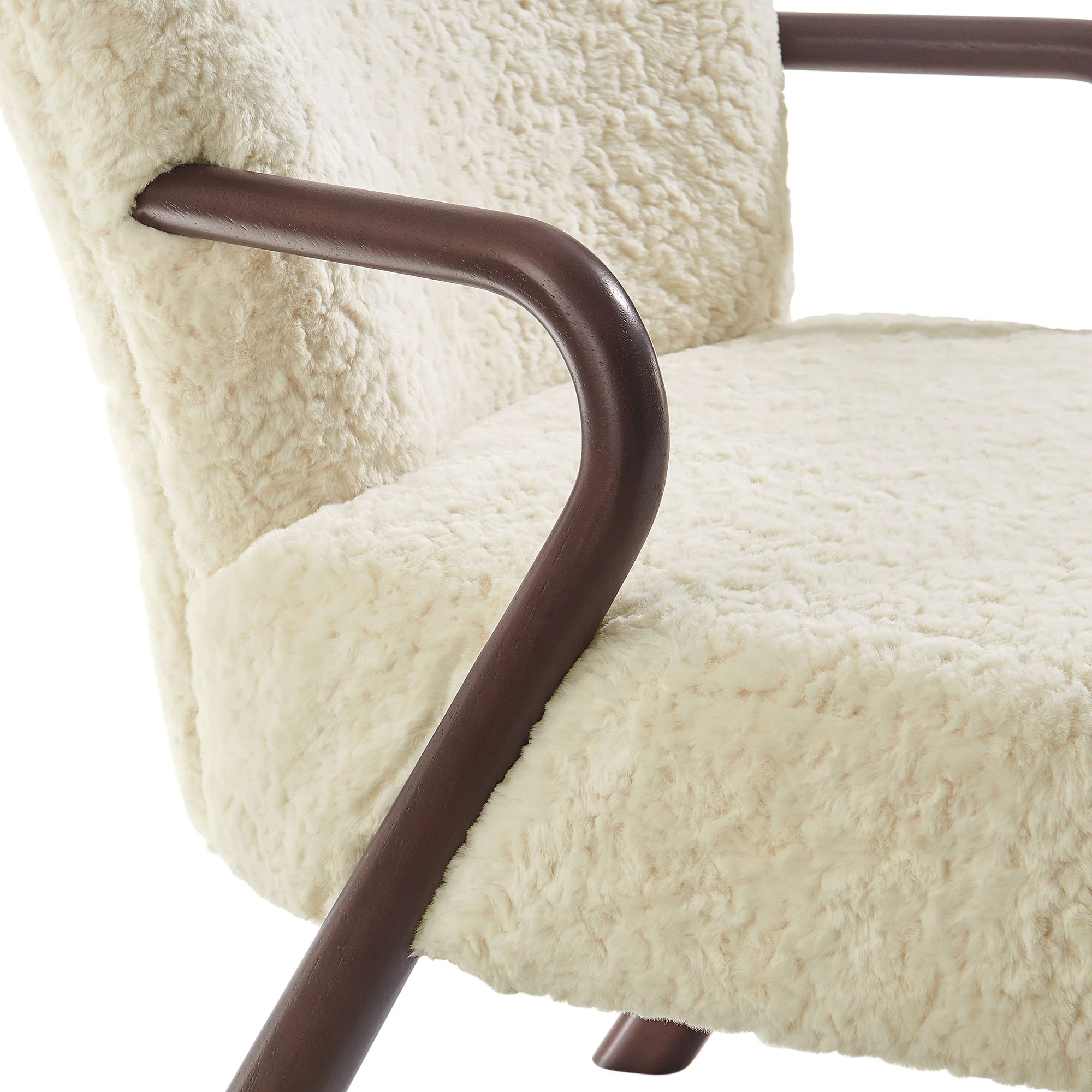 Arden Faux Shearling Accent Armchair by Modway - Image 6