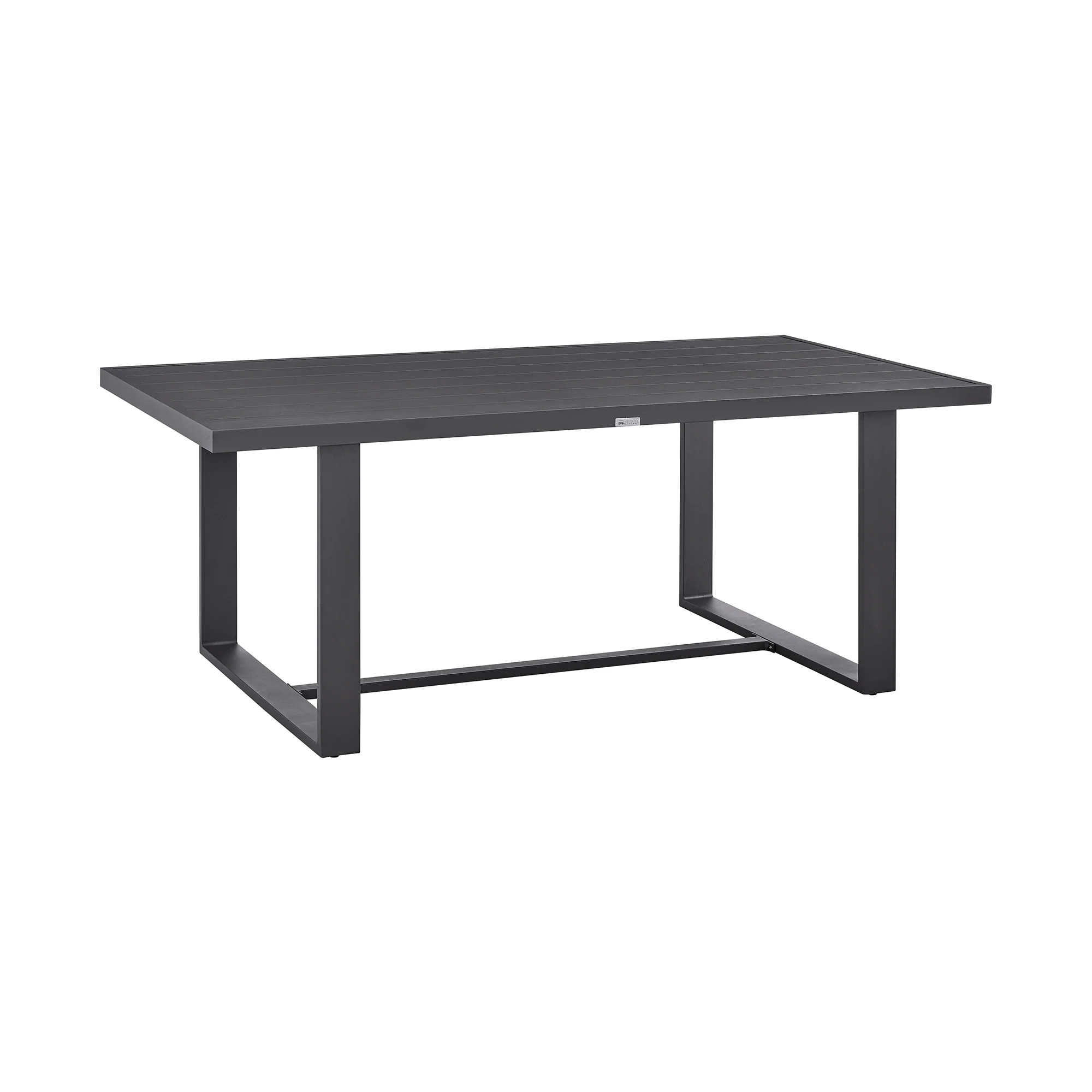Argiope Outdoor Patio 5-Piece Dining Table Set in Aluminum with Grey Cushions By Armen Living - Image 6