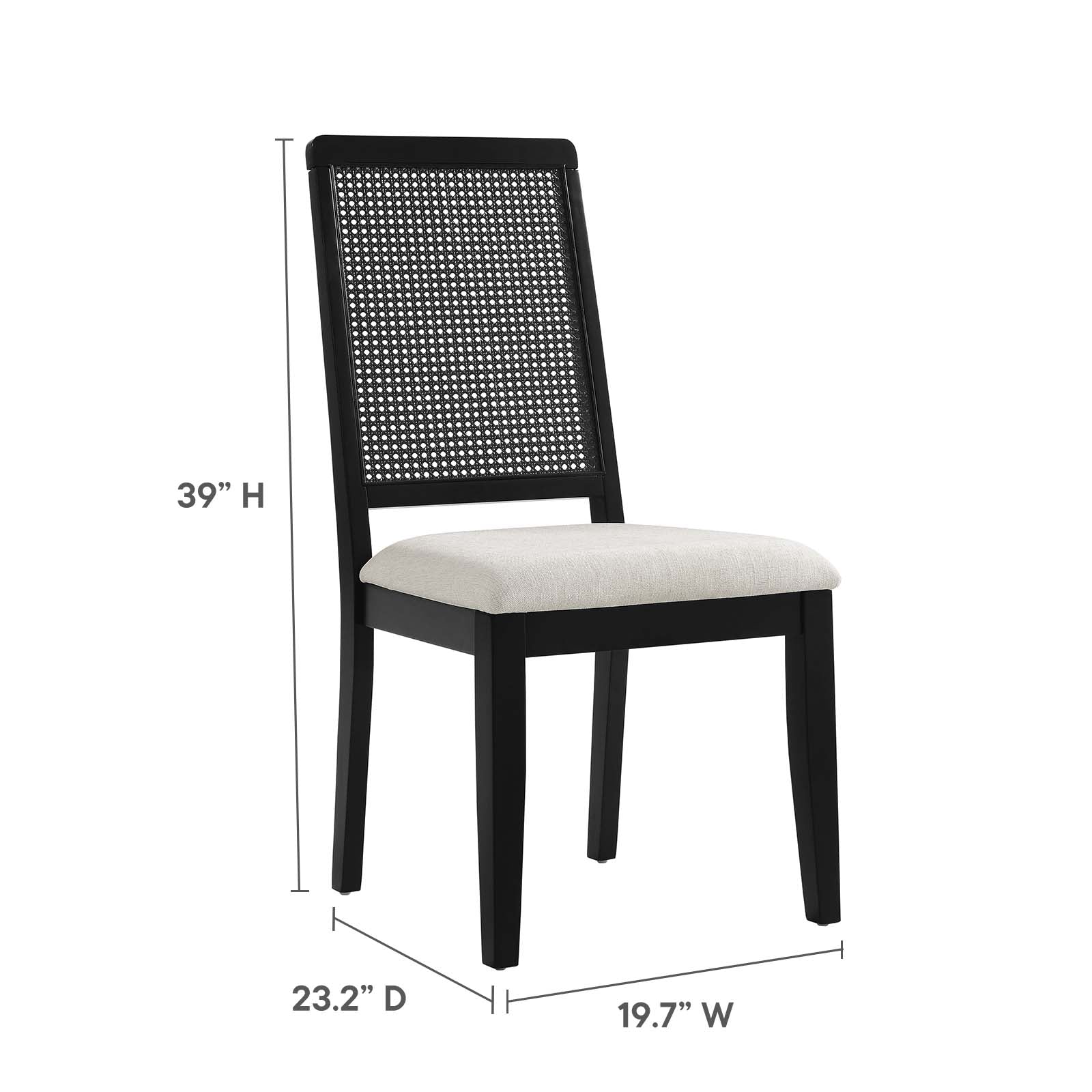 Arlo Faux Rattan and Wood Dining Side Chairs - Set of 2 By Modway - EEI-6803 - Image 8