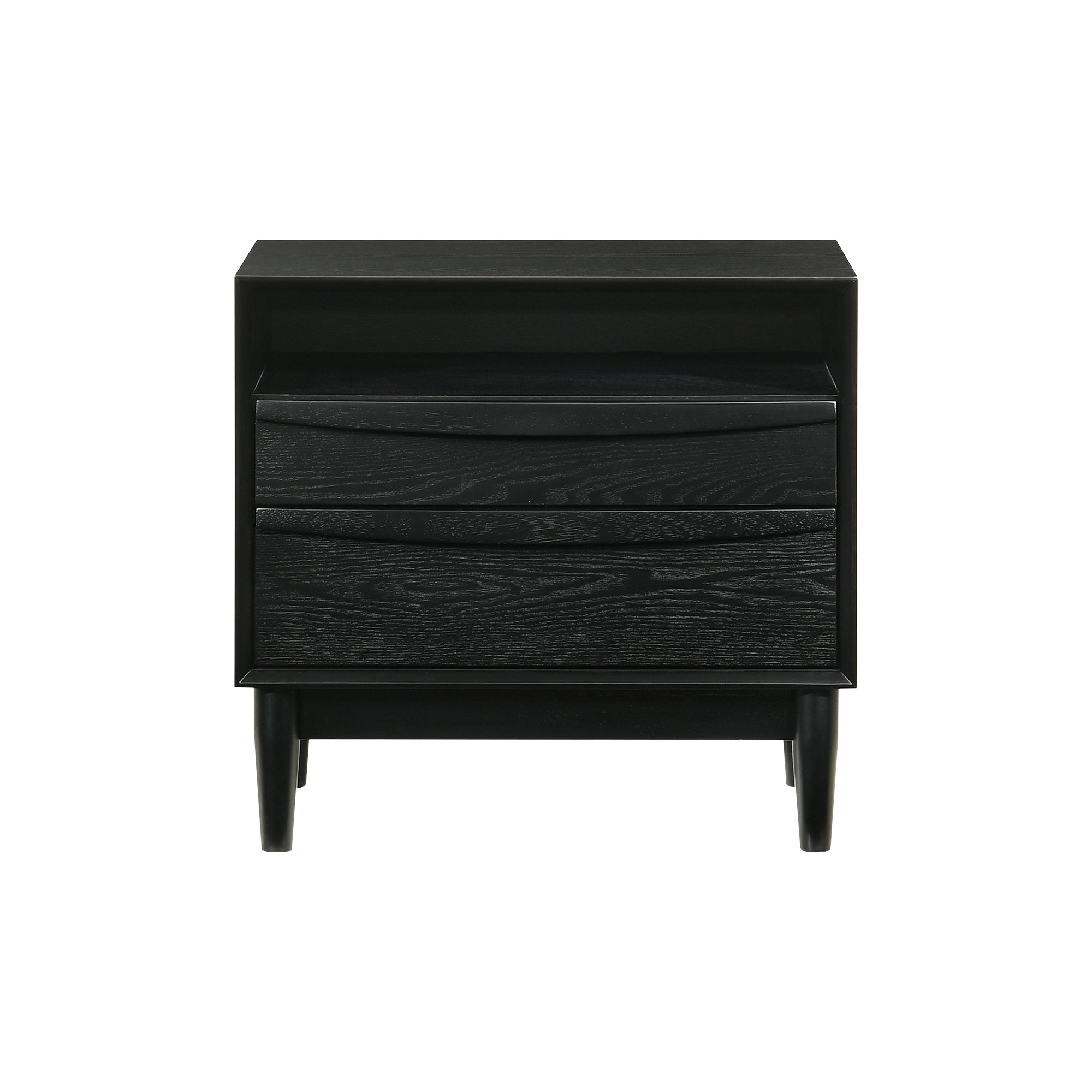 Artemio Queen 4 Piece Wood Bedroom Set in Black Finish By Armen Living - Image 10
