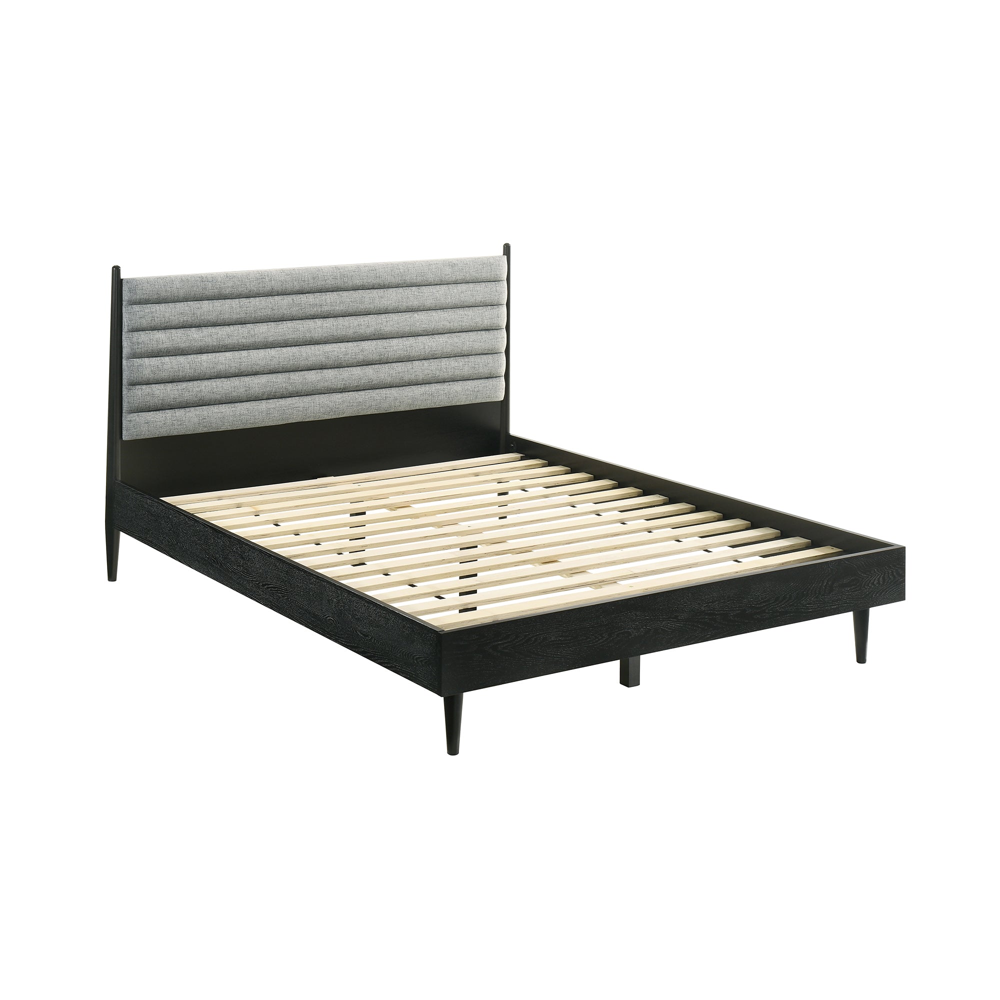 Artemio Queen 4 Piece Wood Bedroom Set in Black Finish By Armen Living - Image 3