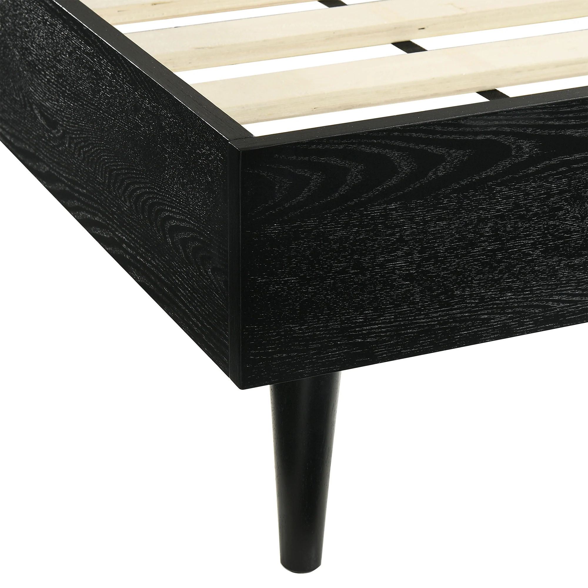 Artemio Queen Platform Wood Bed Frame in Walnut Finish By Armen Living - Image 21