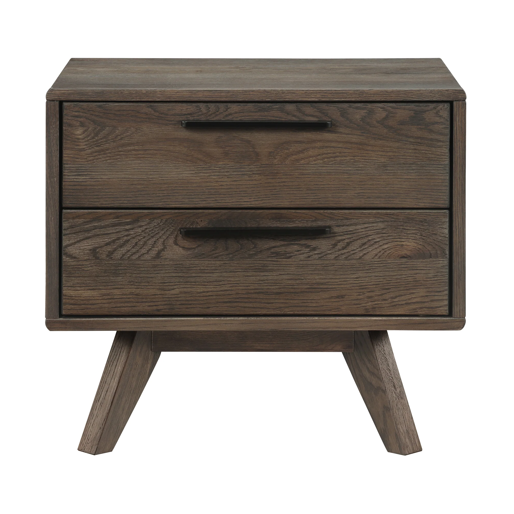 Astoria Oak 2 Drawer Nightstand By Armen Living - Image 2