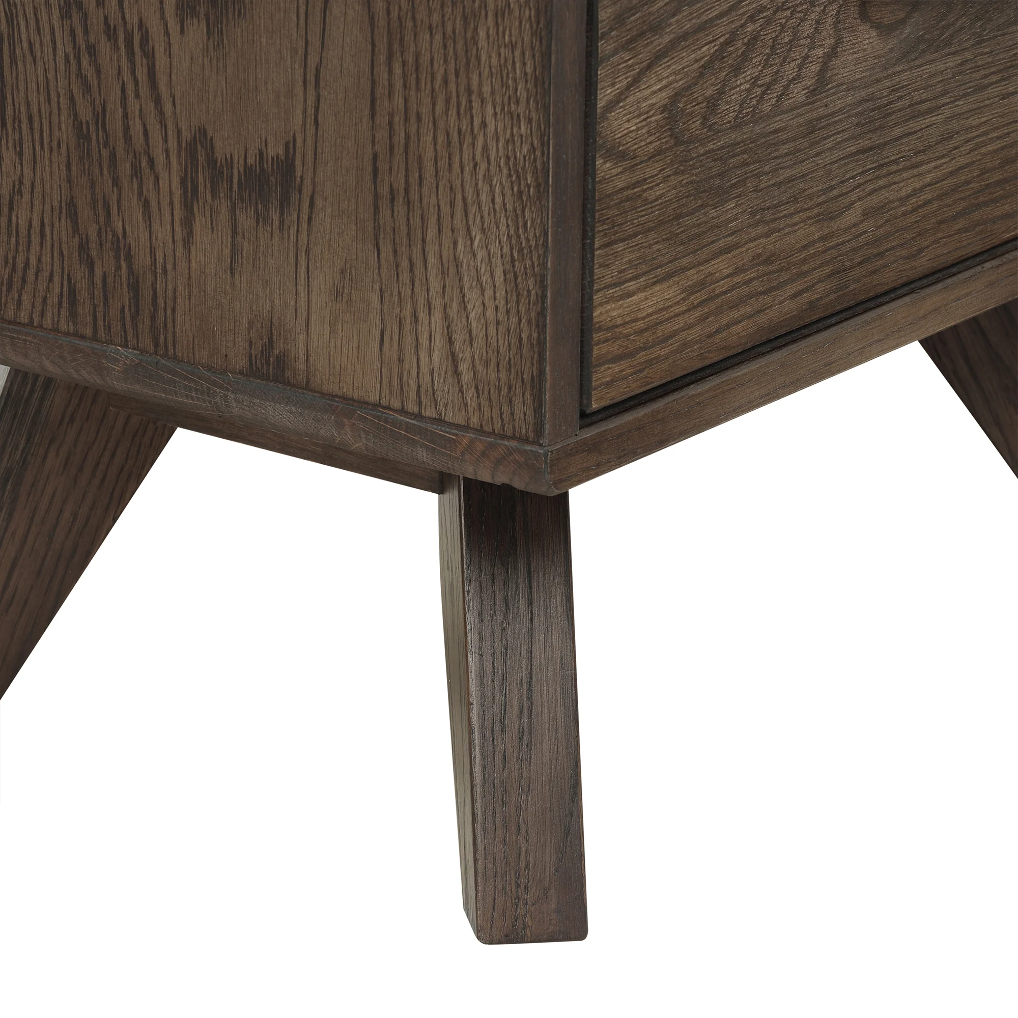 Astoria Oak 2 Drawer Nightstand By Armen Living - Image 9