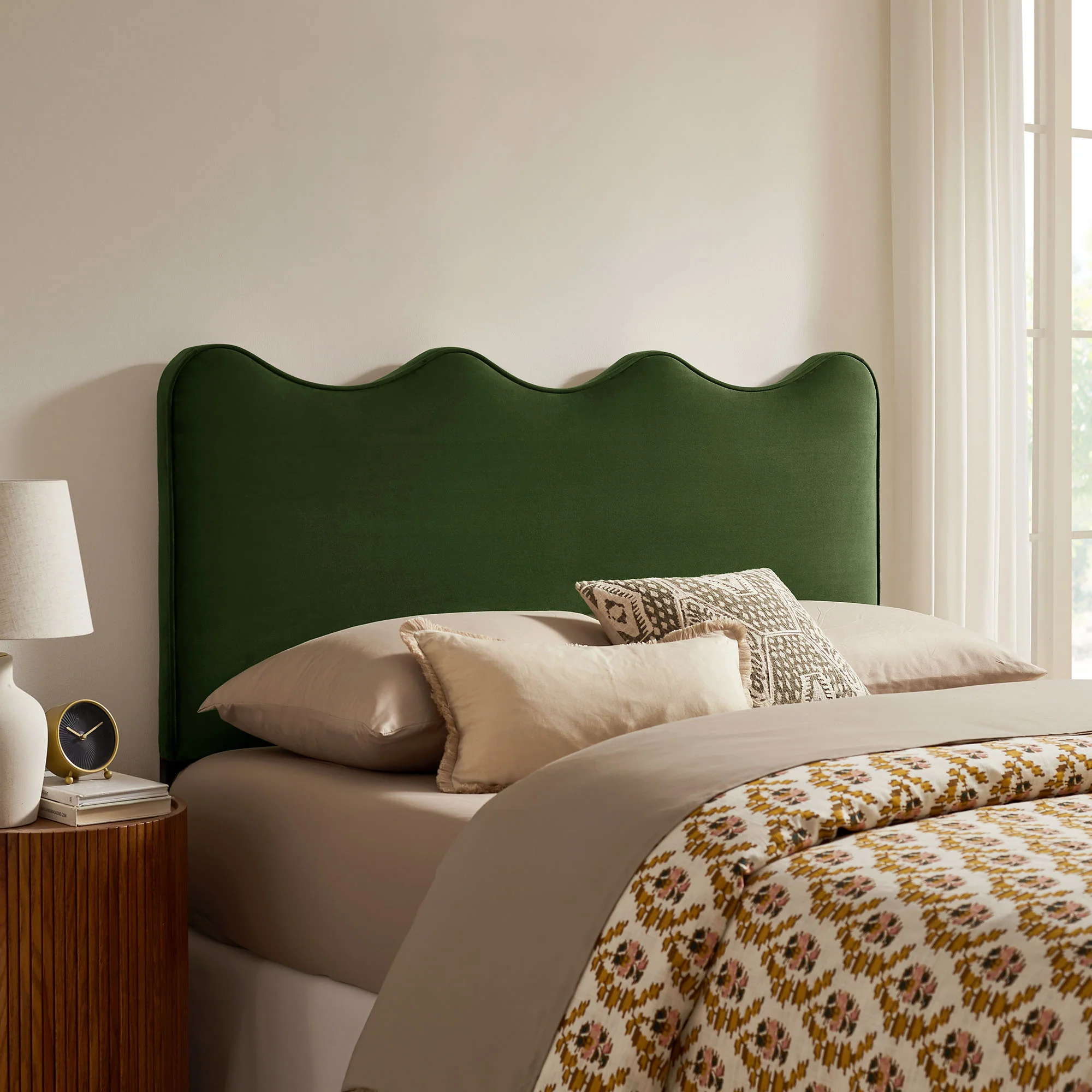 Athena Stain-Resistant Performance Velvet King Size Headboard by Modway - Image 38