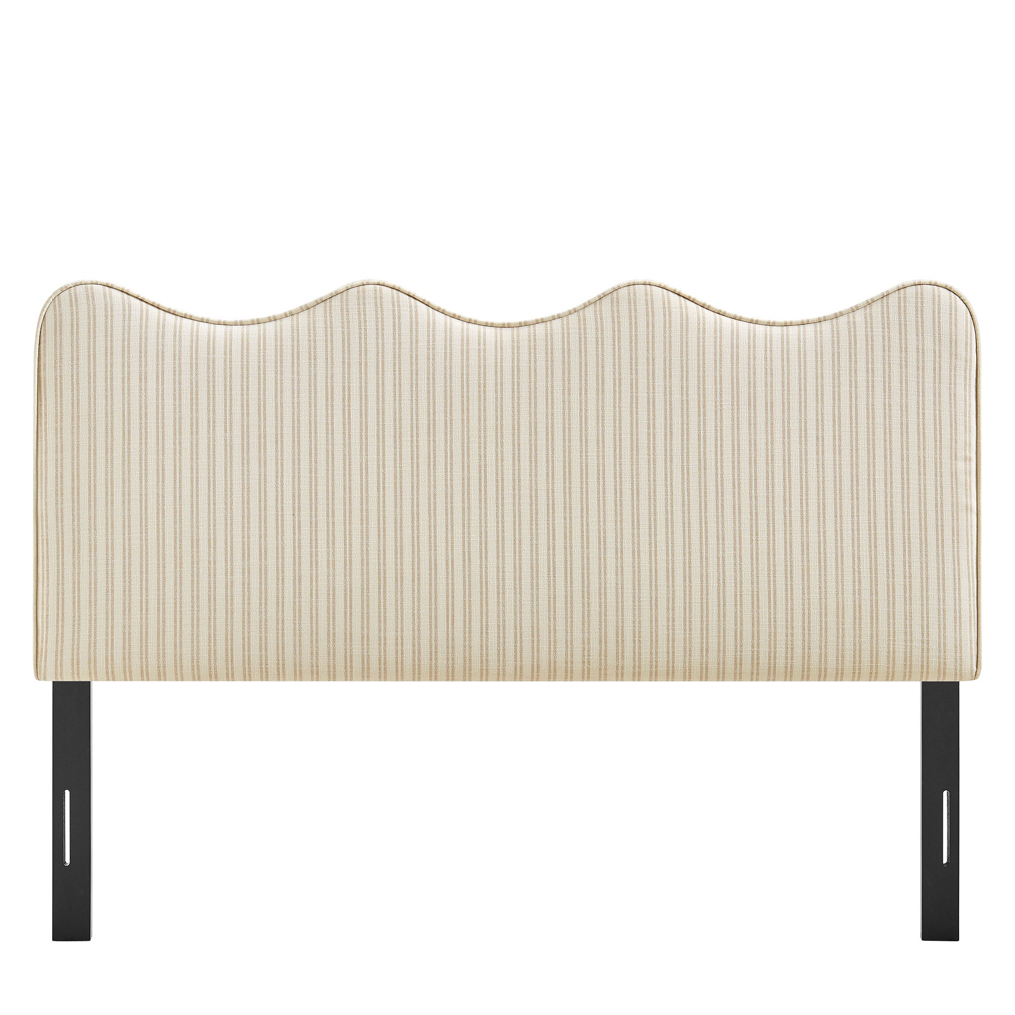 Athena Striped Fabric Upholstered Full Size Headboard by Modway - Image 12