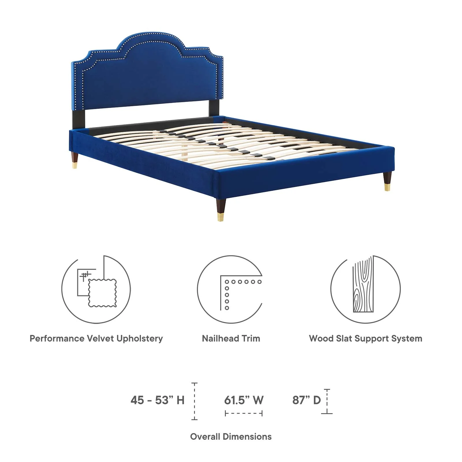 Aviana Performance Velvet Full Bed By Modway - MOD-6809 - Image 32