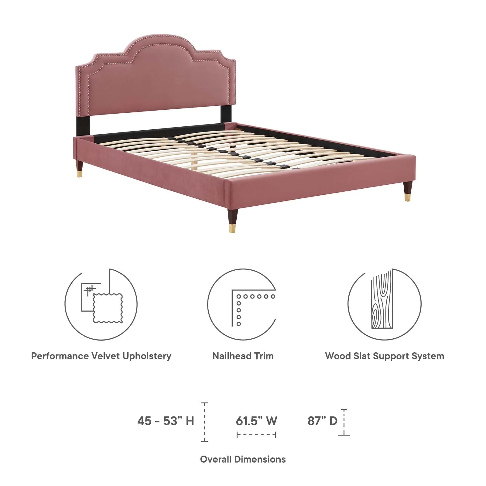 Aviana Performance Velvet Twin Bed By Modway - MOD-6794 - Image 21