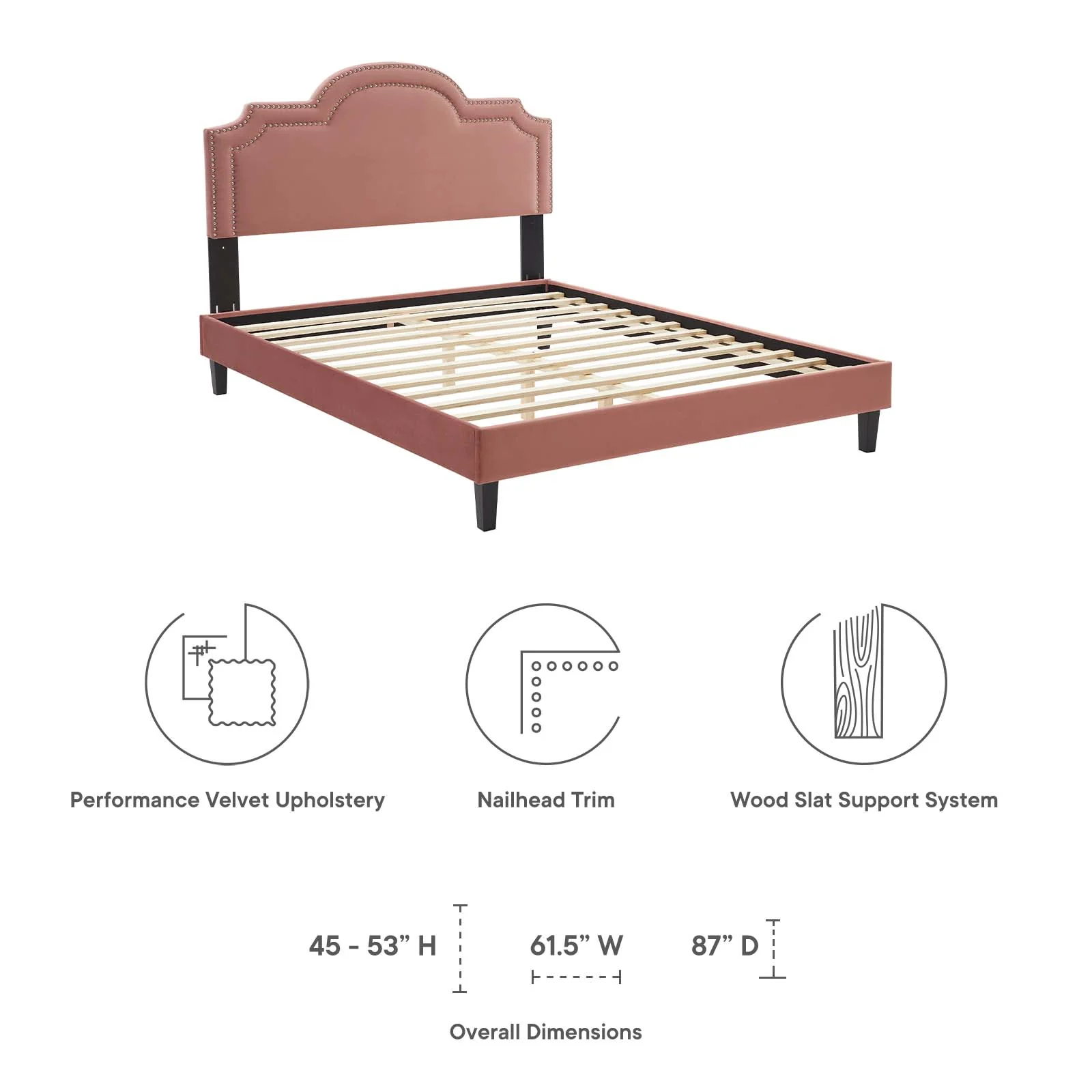 Aviana Performance Velvet Twin Bed By Modway - MOD-6799 - Image 21