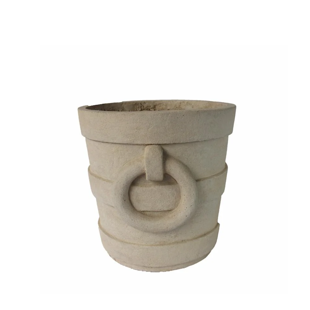 Aztec Round Medium Planter By Anderson Teak