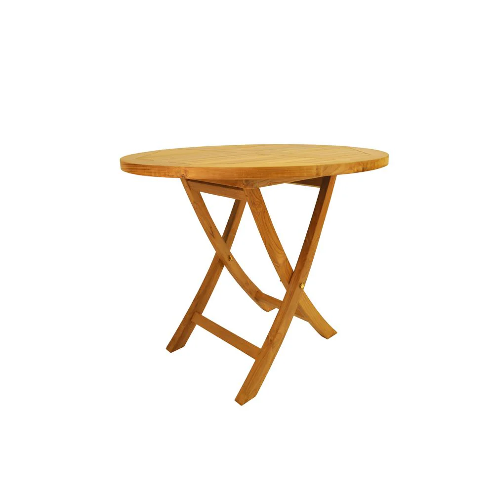 Bahama 35" Round Bistro Folding Table By Anderson Teak