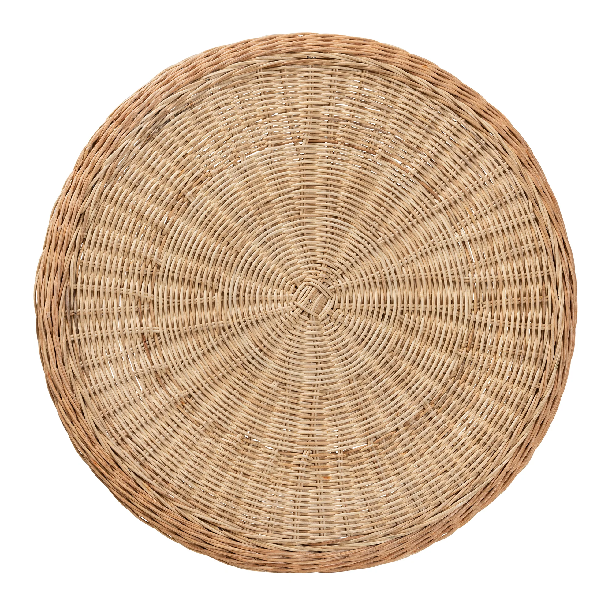 Baxton Studio Abbey Modern Bohemian Natural Brown Antique Rattan 3-Piece Living Room Set - Image 5