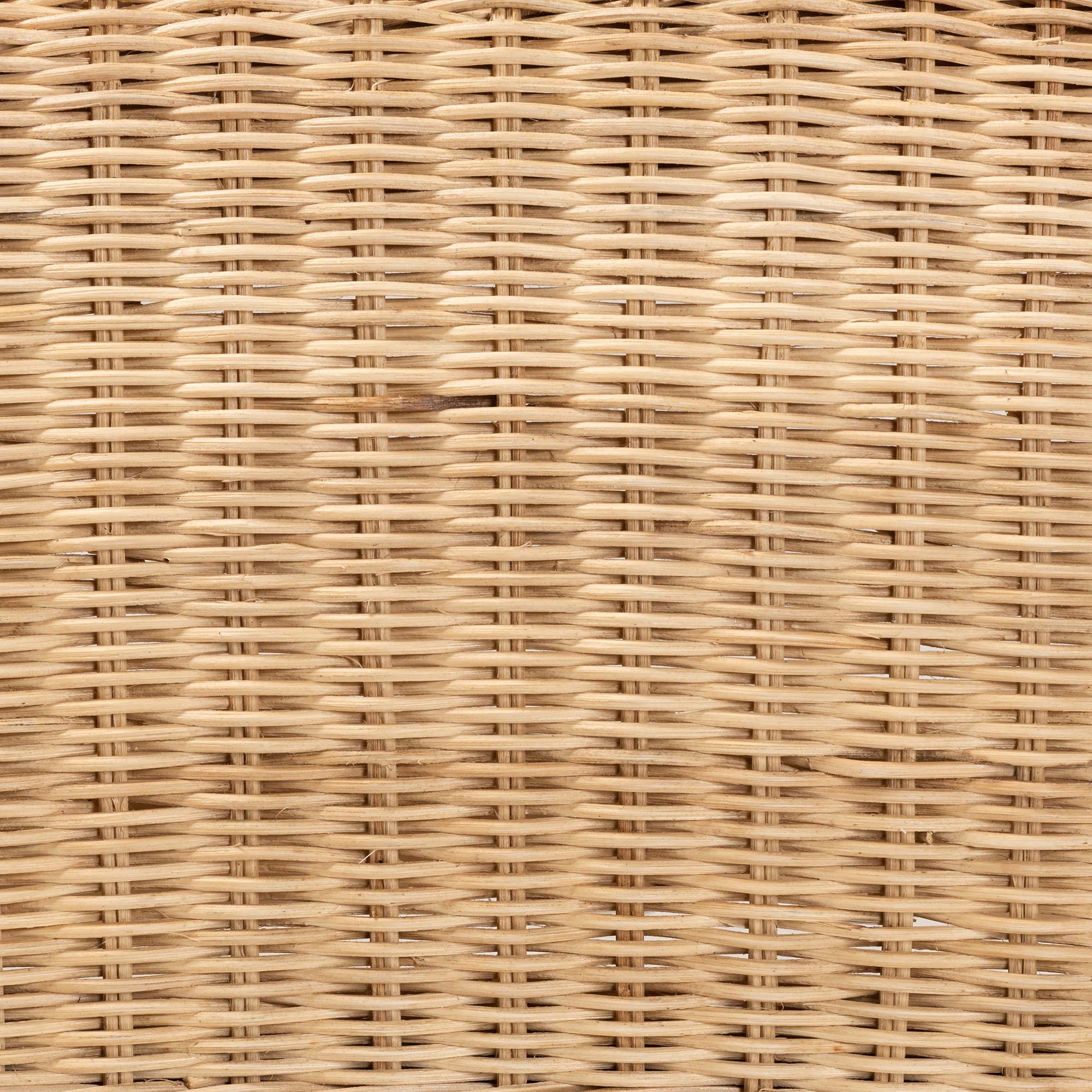 Baxton Studio bali & pari Putri Modern Bohemian Natural Rattan Arm Chair - Image 8
