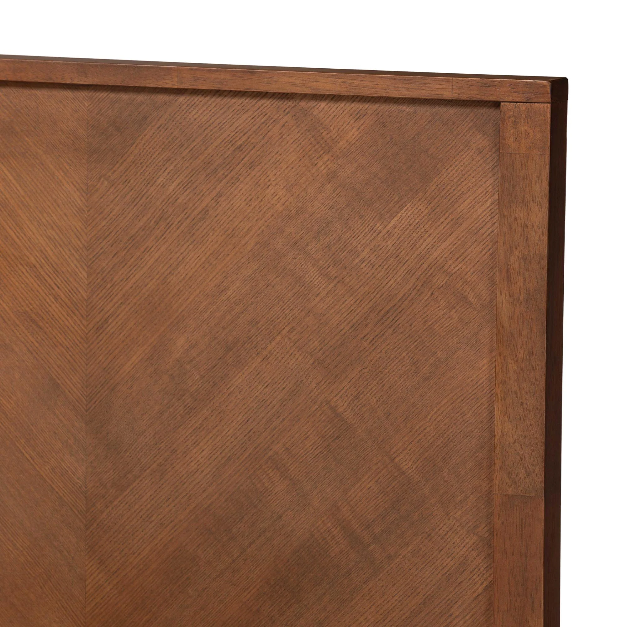Baxton Studio Carver Classic Transitional Ash Walnut Finished Wood Queen Size Platform Bed - Image 5