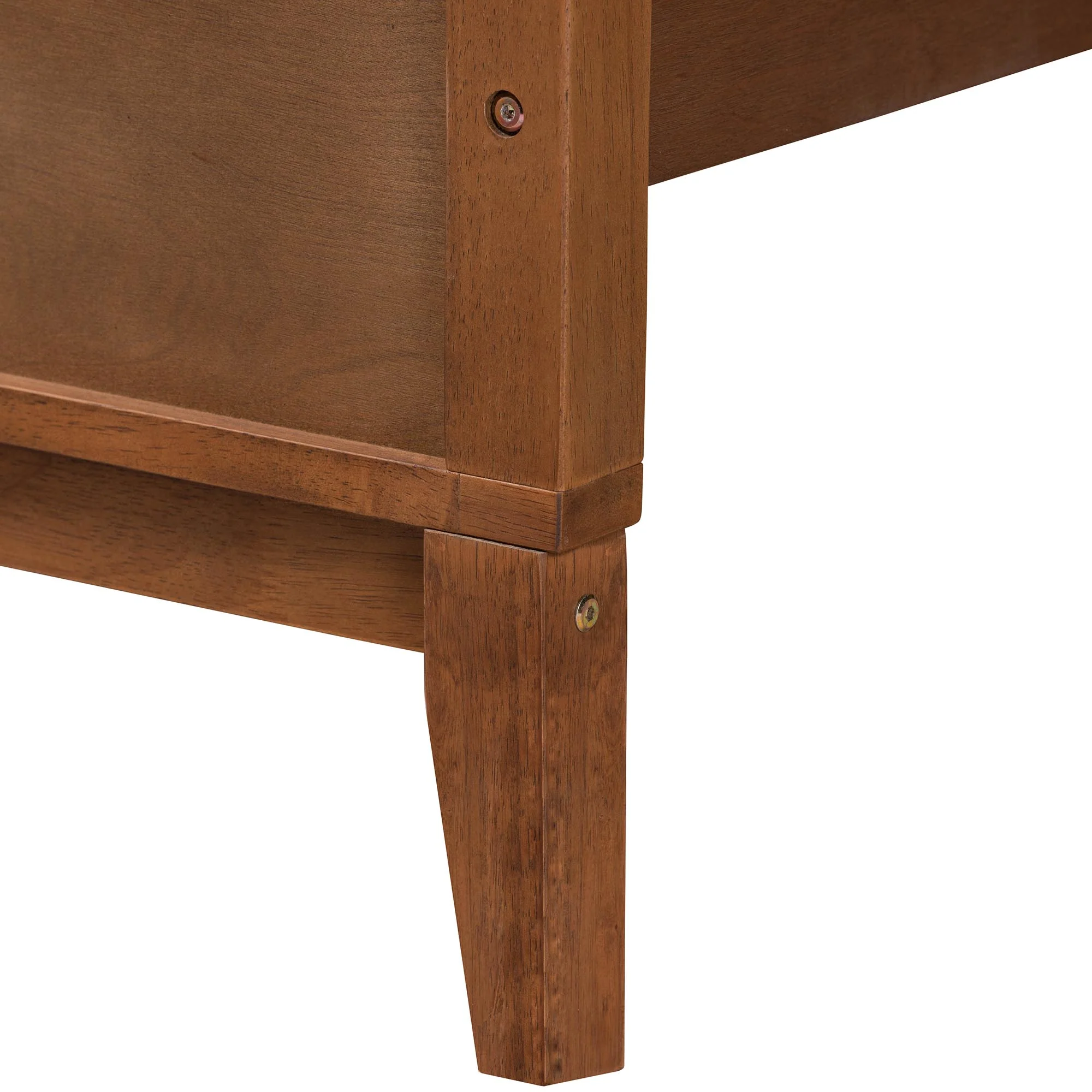Baxton Studio Carver Classic Transitional Ash Walnut Finished Wood Queen Size Platform Bed - Image 6