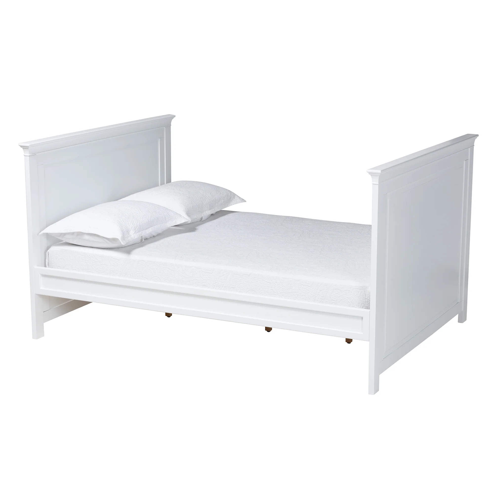 Baxton Studio Ceri Classic and Traditional White Finished Wood Full Size Daybed - Image 2