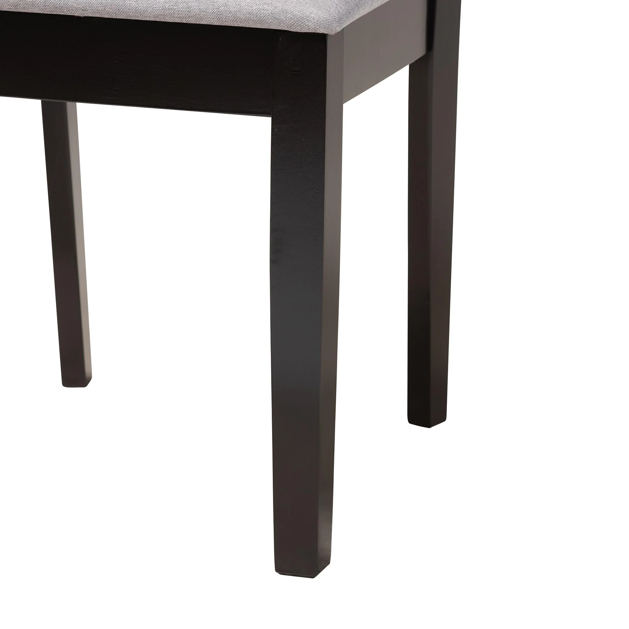 Baxton Studio Deanna Modern Beige Fabric and Dark Brown Finished Wood 5-Piece Dining Set - Image 19