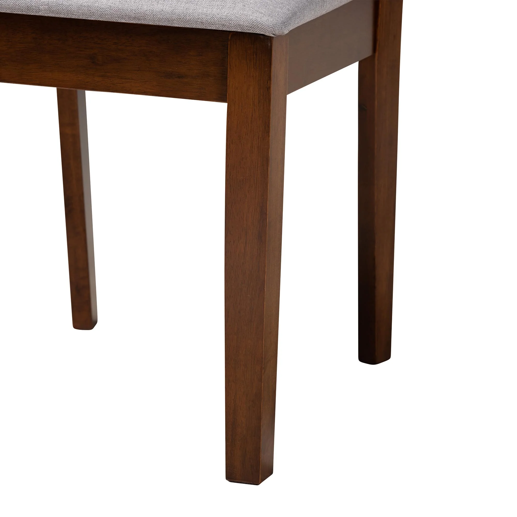 Baxton Studio Deanna Modern Beige Fabric and Dark Brown Finished Wood 6-Piece Dining Set - Image 33