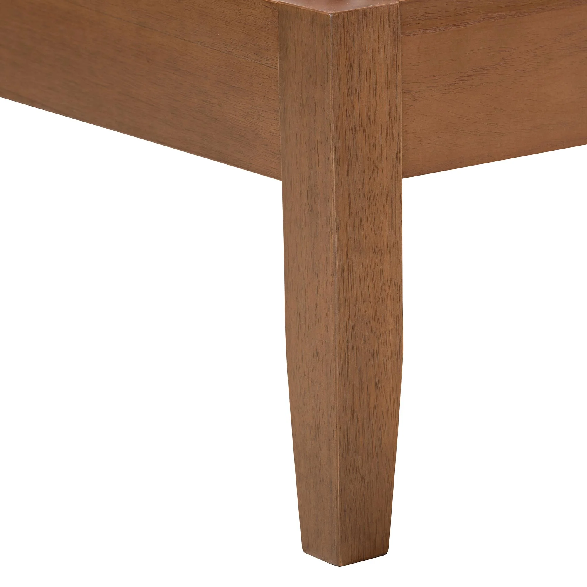 Baxton Studio Eileen Mid-Century Transitional Walnut Brown Finished Wood Queen Size Platform Bed - Image 9