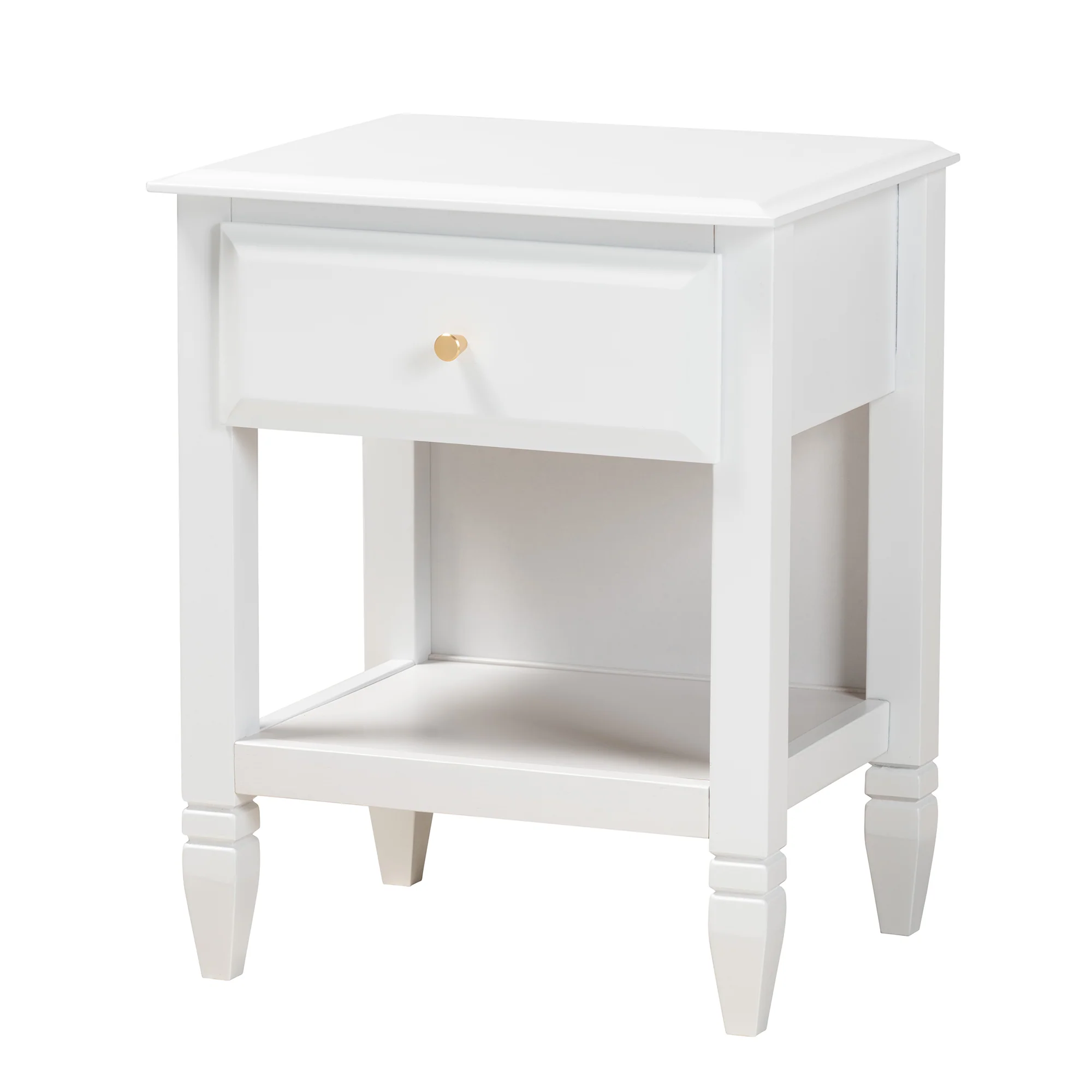 Baxton Studio Elise Classic and Transitional White Finished Wood Queen Size 4-Piece Bedroom Set - Image 6