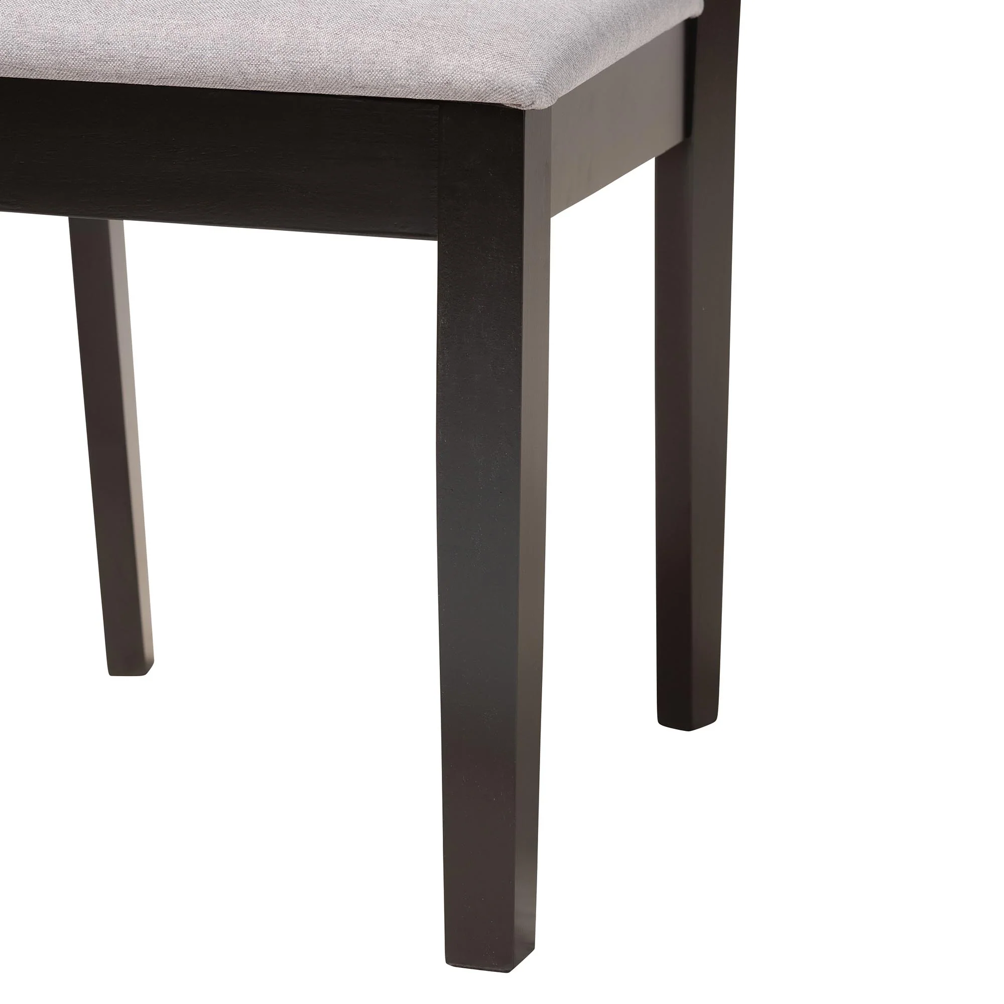 Baxton Studio Florencia Modern Beige Fabric and Espresso Brown Finished Wood 7-Piece Dining Set - Image 19