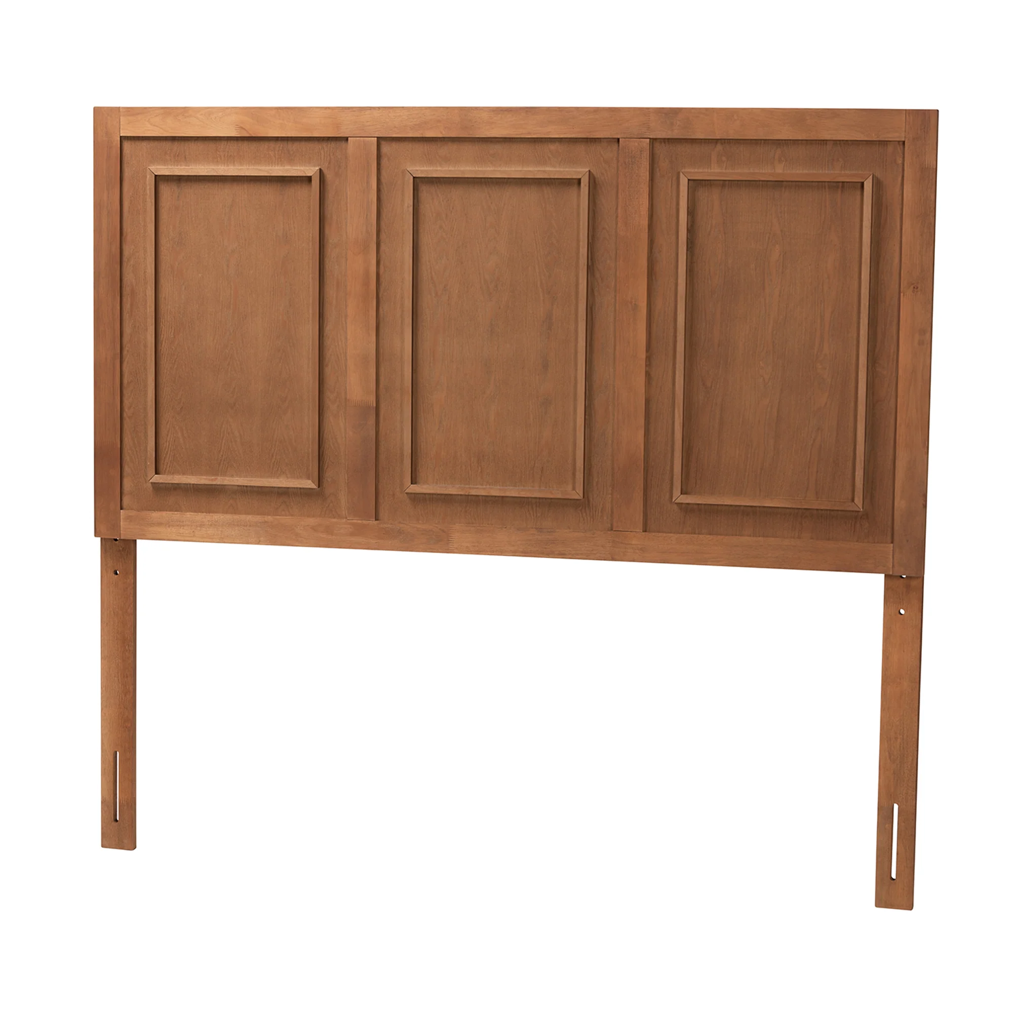 Baxton Studio Giordano Classic and Traditional Ash Walnut Finished Wood Queen Size Headboard - Image 2