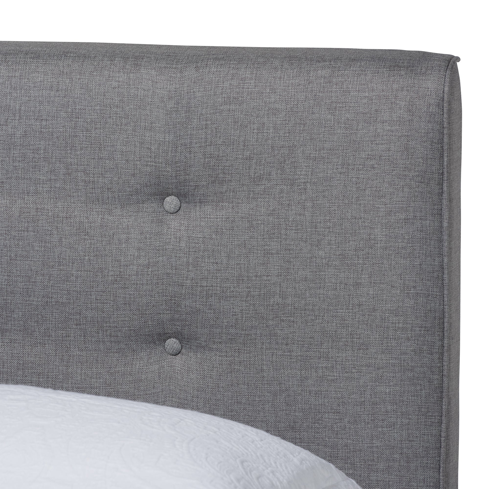 Baxton Studio Jonesy Mid-Century Modern Transitional Grey Fabric Upholstered Full Size 3-Piece Bedroom Set - Image 7