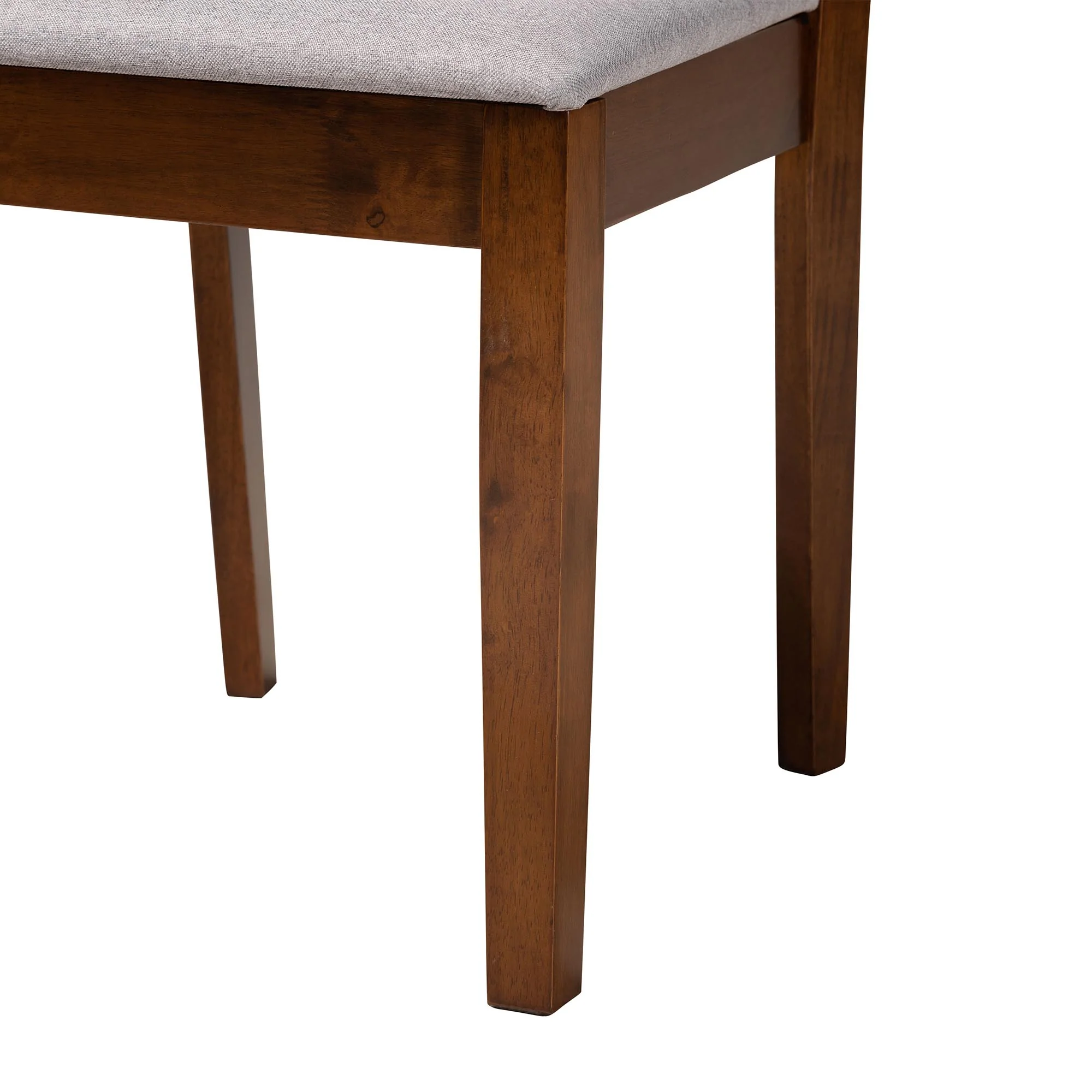 Baxton Studio Olympia Modern Beige Fabric and Espresso Brown Finished Wood 6-Piece Dining Set - Image 33