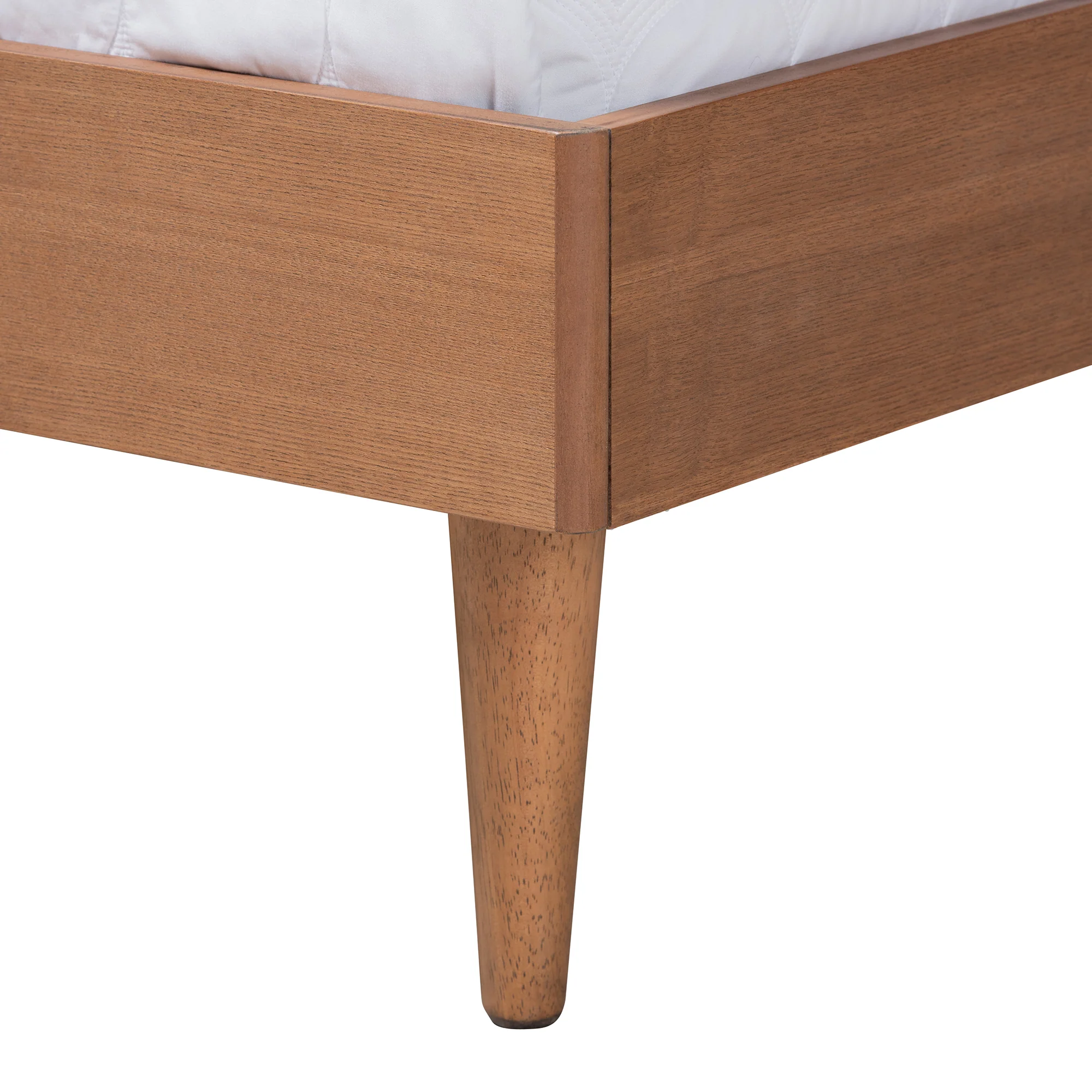 Baxton Studio Rina Mid-Century Modern Ash Walnut Finished Wood 3-Piece Full Size Bedroom Set with Synthetic Rattan - Image 10