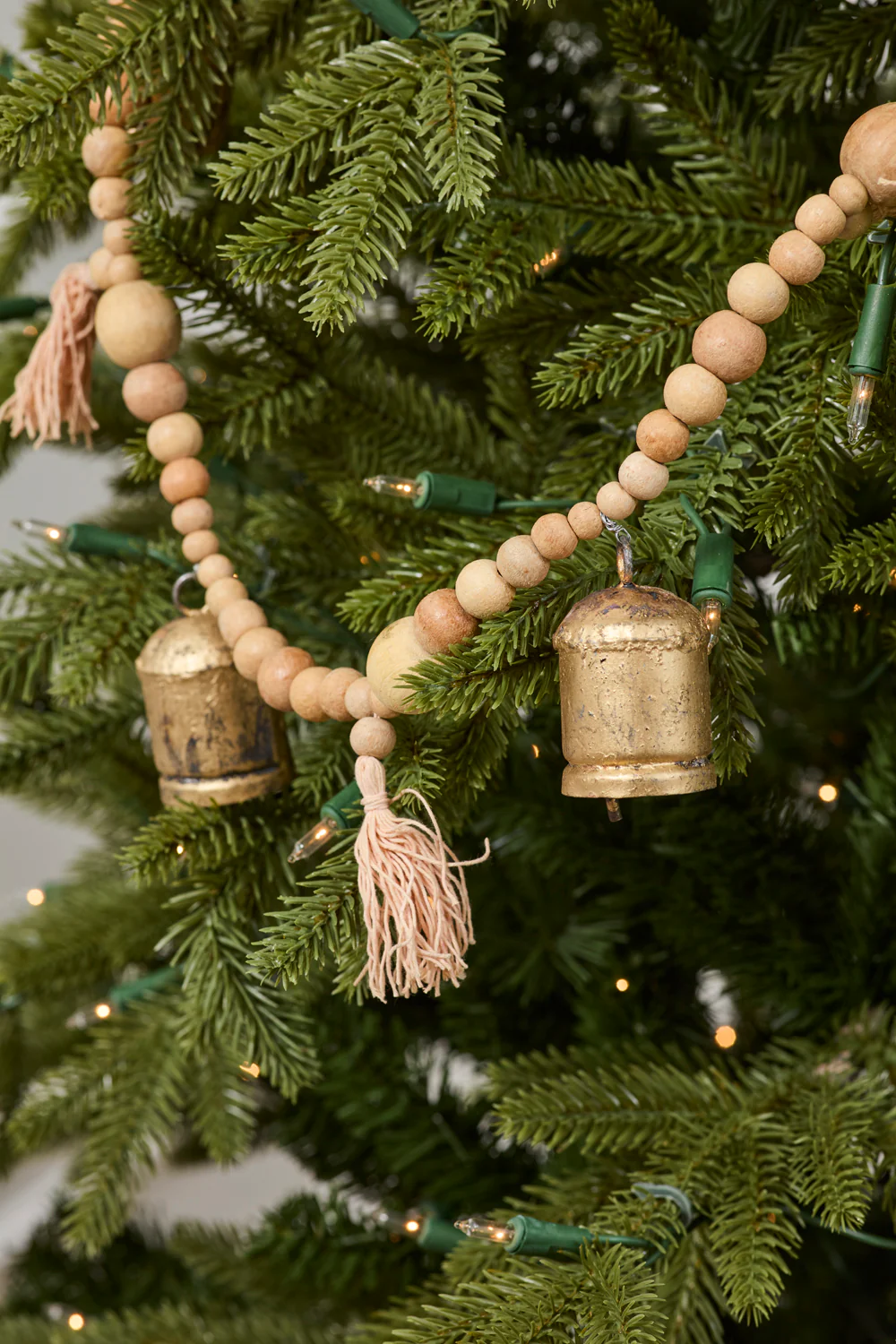 Bead and Bell Garland Set of 2 By Accent Decor - Image 4