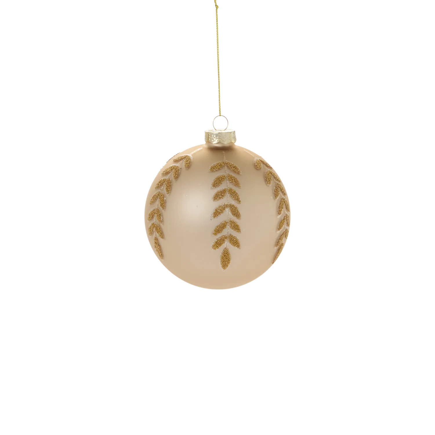 Beaded Leaf Ornament Set of 8 By Accent Decor - Image 10