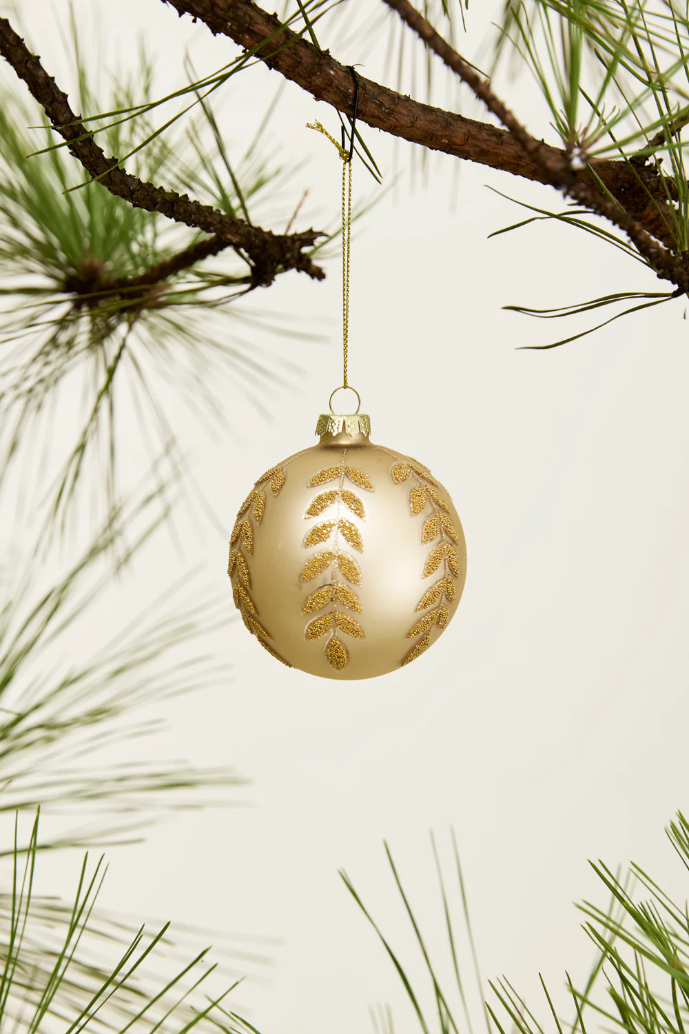 Beaded Leaf Ornament Set of 8 By Accent Decor - Image 9
