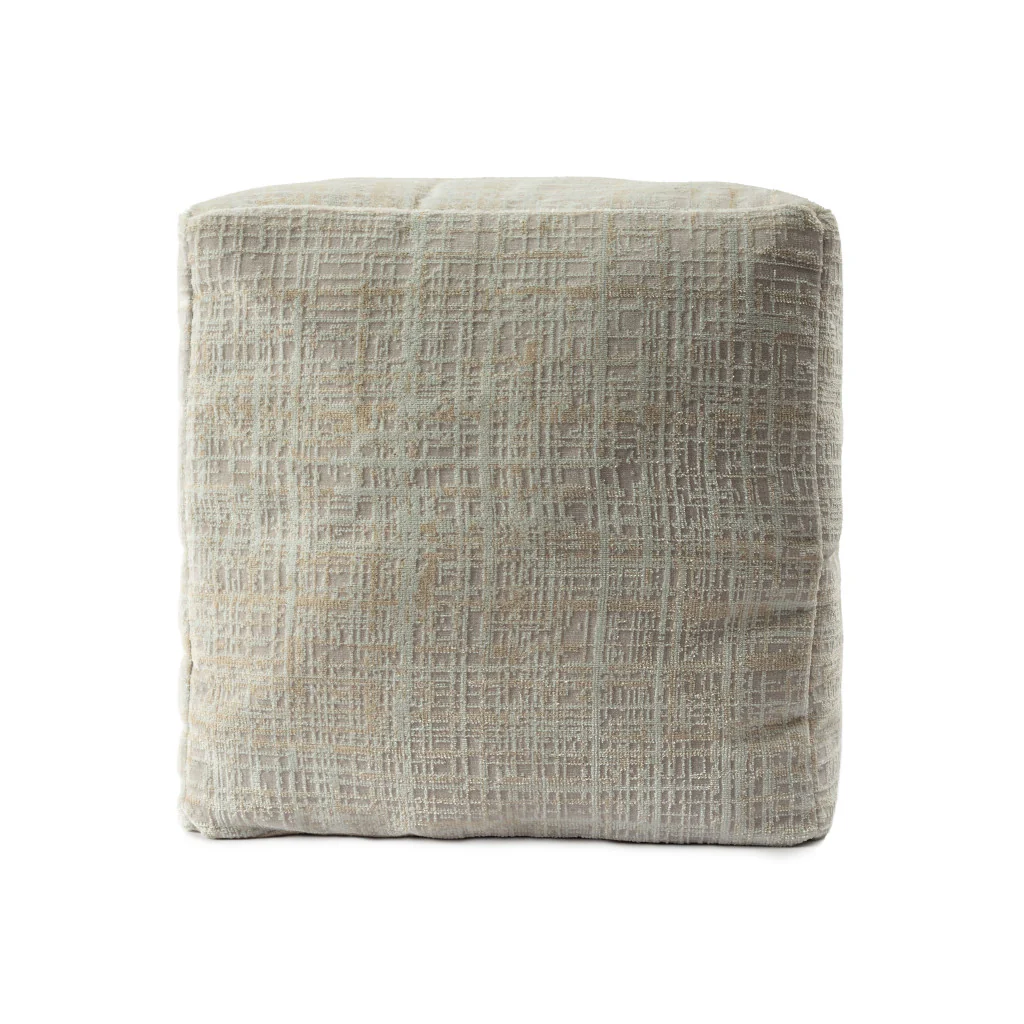 Beige Polyester Blend Ottoman By Homeroots