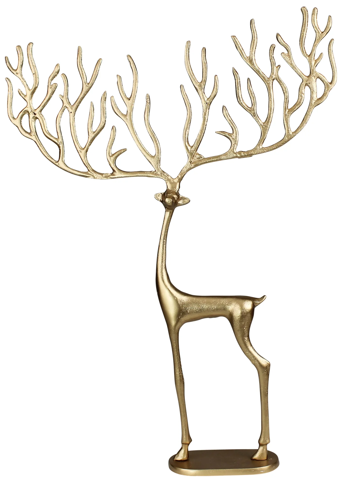 Bergen Reindeer, Brass - Large By HomArt
