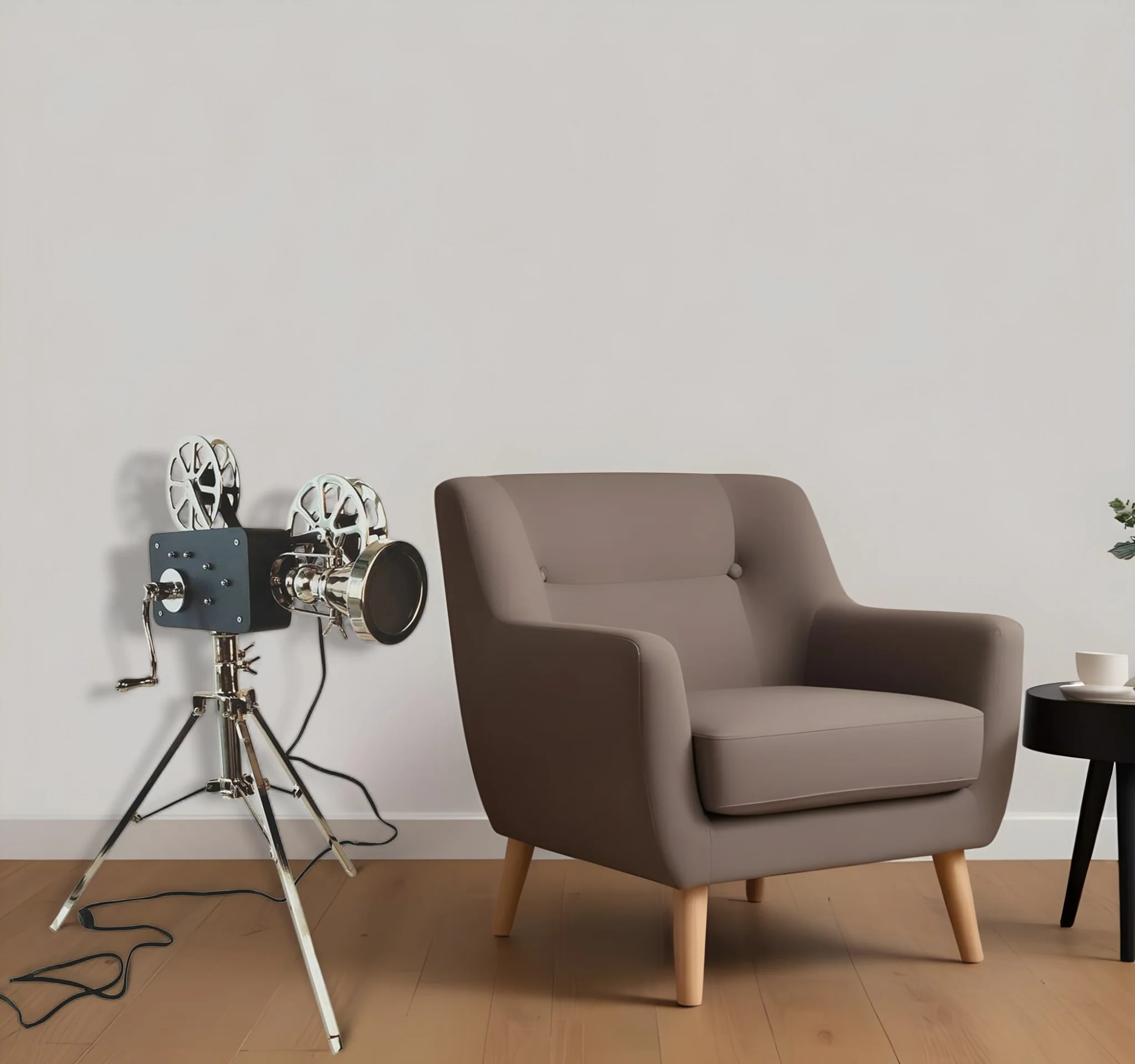 Black And Silver Tripod Floor Lamp With Metal Novelty Shade By Homeroots